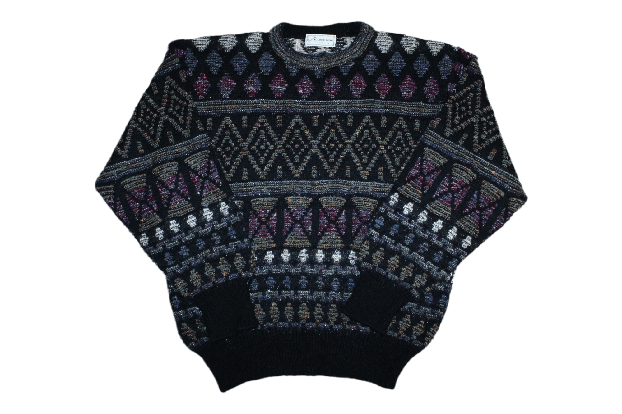 Missoni Antonio Rubino Baroque Mohair Blend Knit Crew Sweater Size US L / EU 52-54 / 3 - 1 Thumbnail