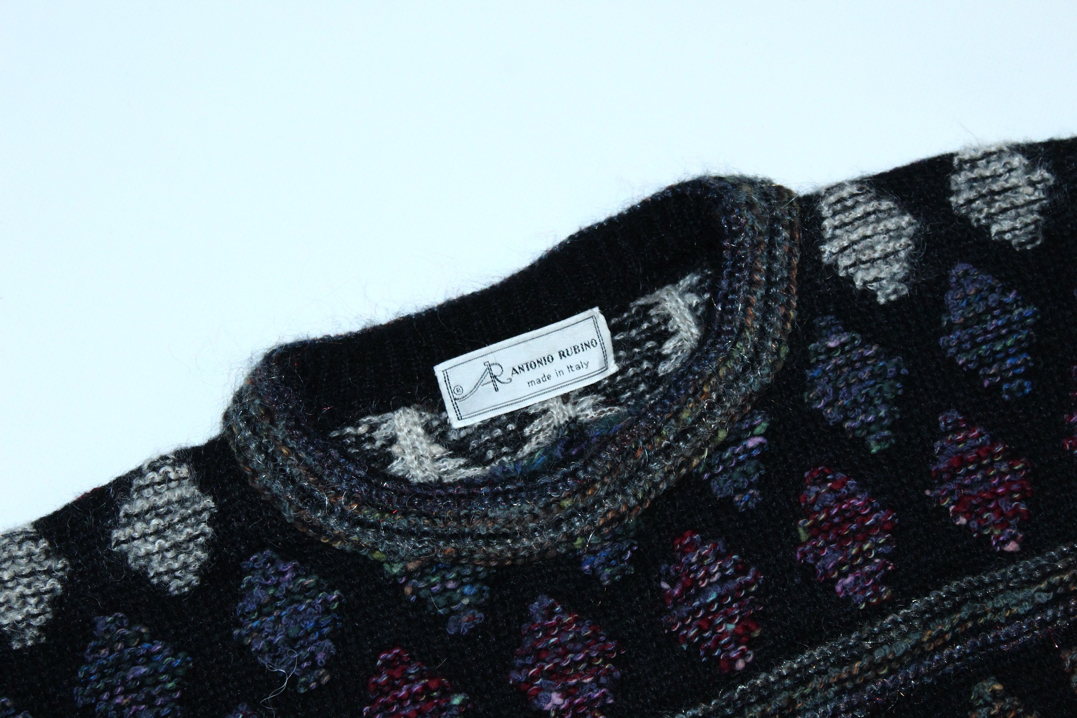 Missoni Antonio Rubino Baroque Mohair Blend Knit Crew Sweater Size US L / EU 52-54 / 3 - 3 Thumbnail