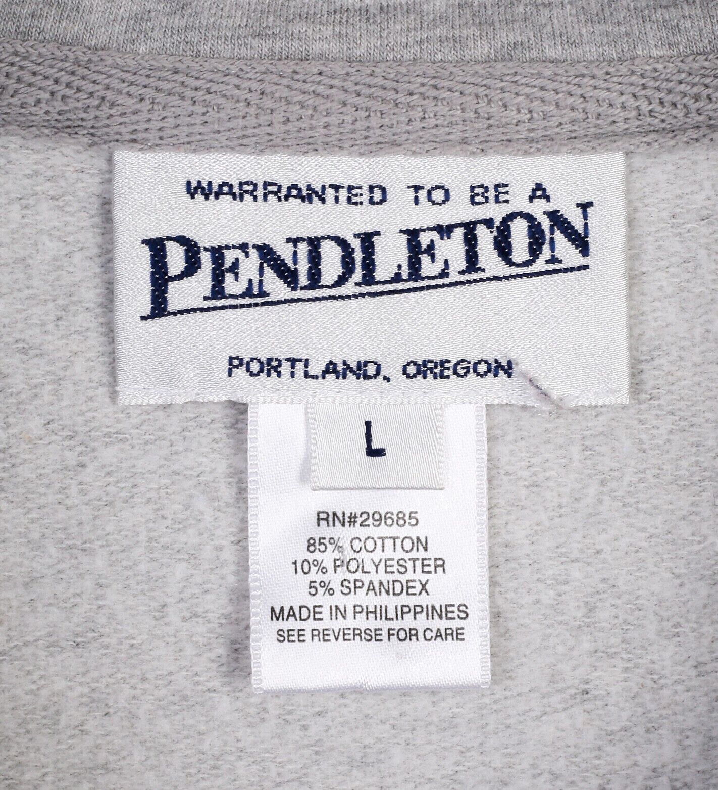 Pendleton Women L Jumper Sweater Jacket Grey Sweatshirt Activewear Size L / US 10 / IT 46 - 4 Thumbnail