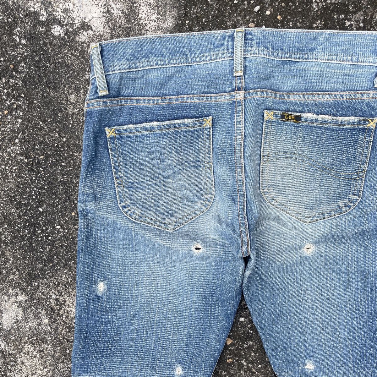 Lee Vintage Lee Union Made Distressed Denim Jeans Size 30" / US 8 / IT 44 - 9 Thumbnail