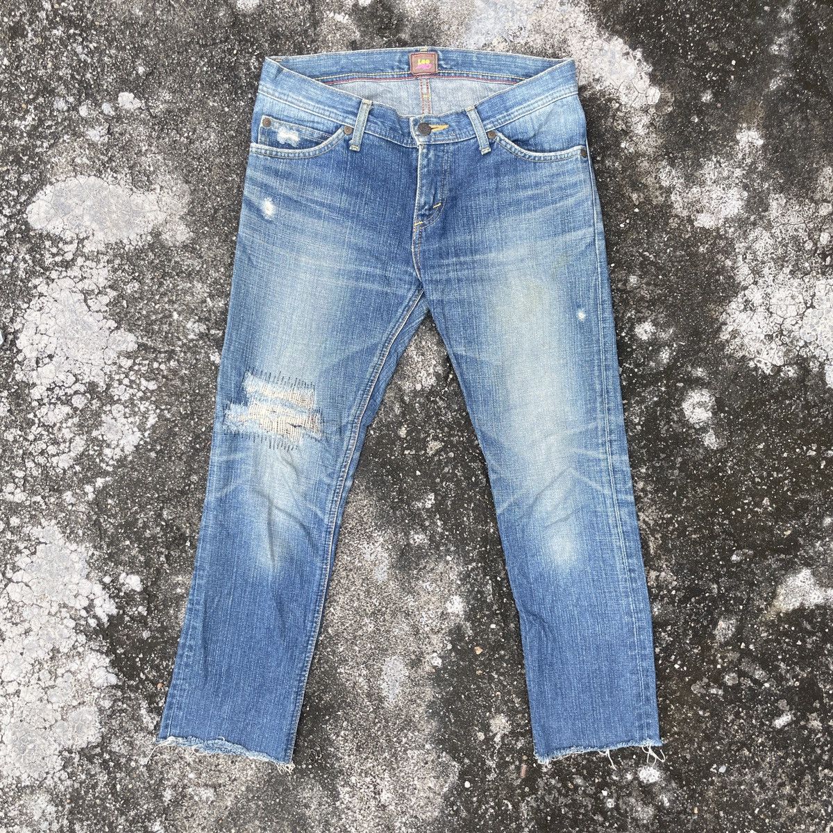 Vintage Lee Union Made Distressed Denim Jeans