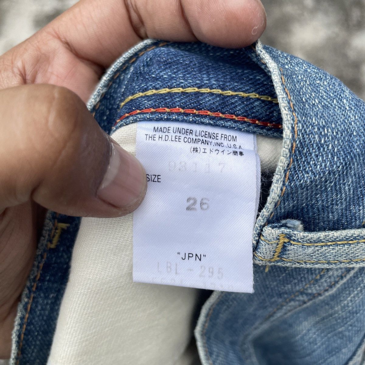 Lee Vintage Lee Union Made Distressed Denim Jeans Size 30" / US 8 / IT 44 - 6 Thumbnail