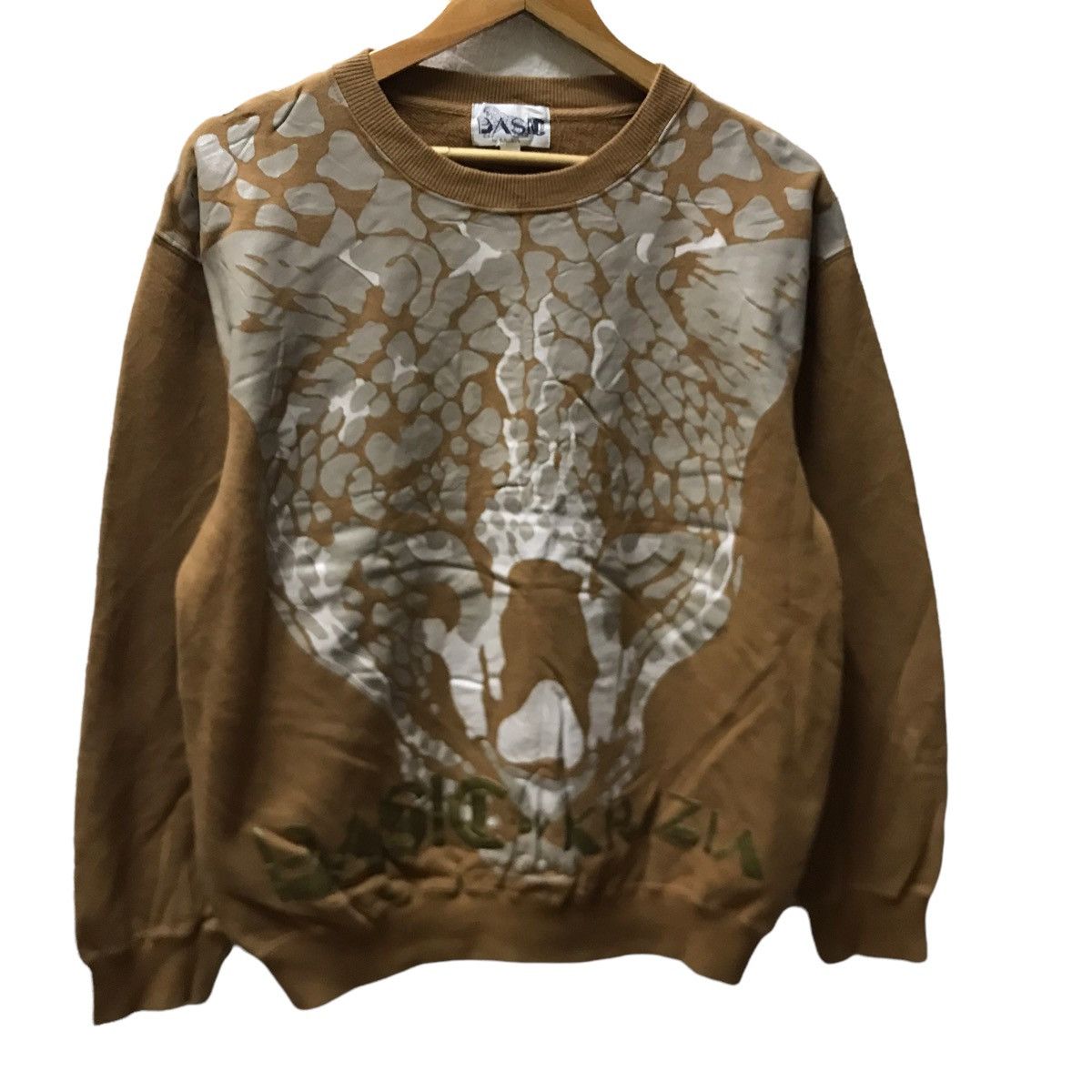 Basic by krizia leopard head printed sweatshirt