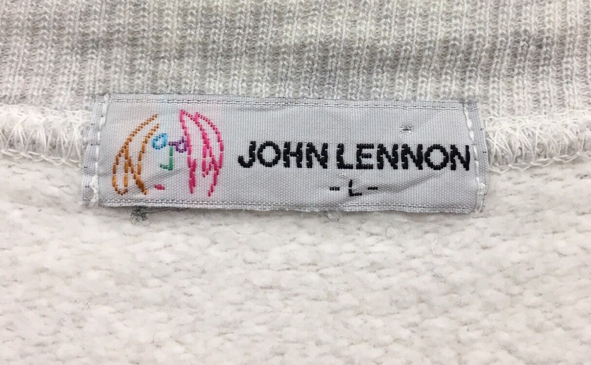 John Lennon Crewneck Sweatshirt Big Logo Spell Out Pullover