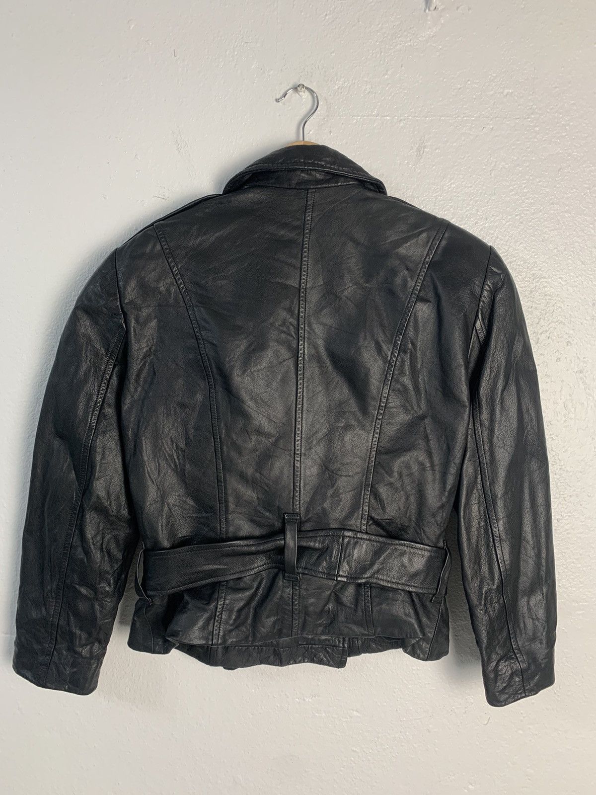 Japanese Brand Loch Lomond Double Colar Leather Jacket Size S / US 4 / IT 40 - 7 Thumbnail
