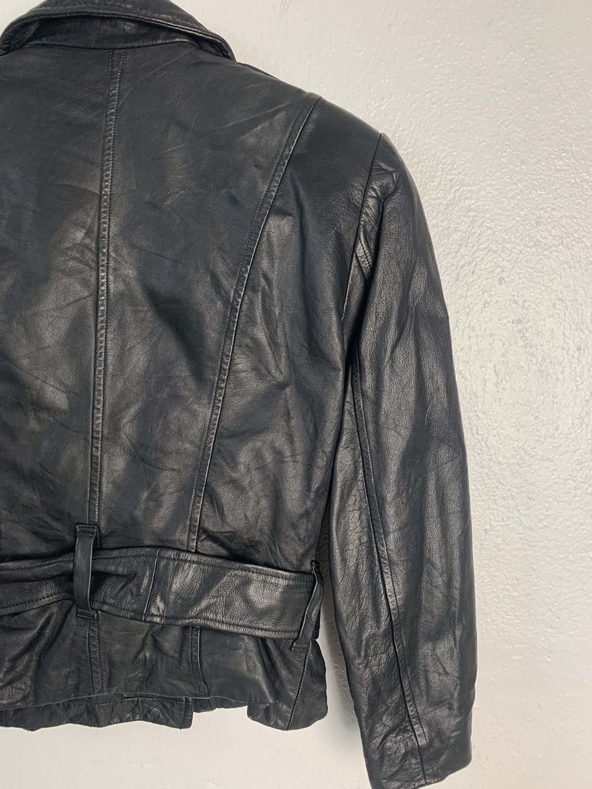 Japanese Brand Loch Lomond Double Colar Leather Jacket Size S / US 4 / IT 40 - 8 Thumbnail