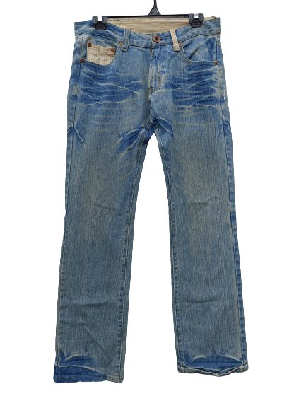 Designer × Japanese Brand Love And Peace jeans Size US 31 - 3 Thumbnail