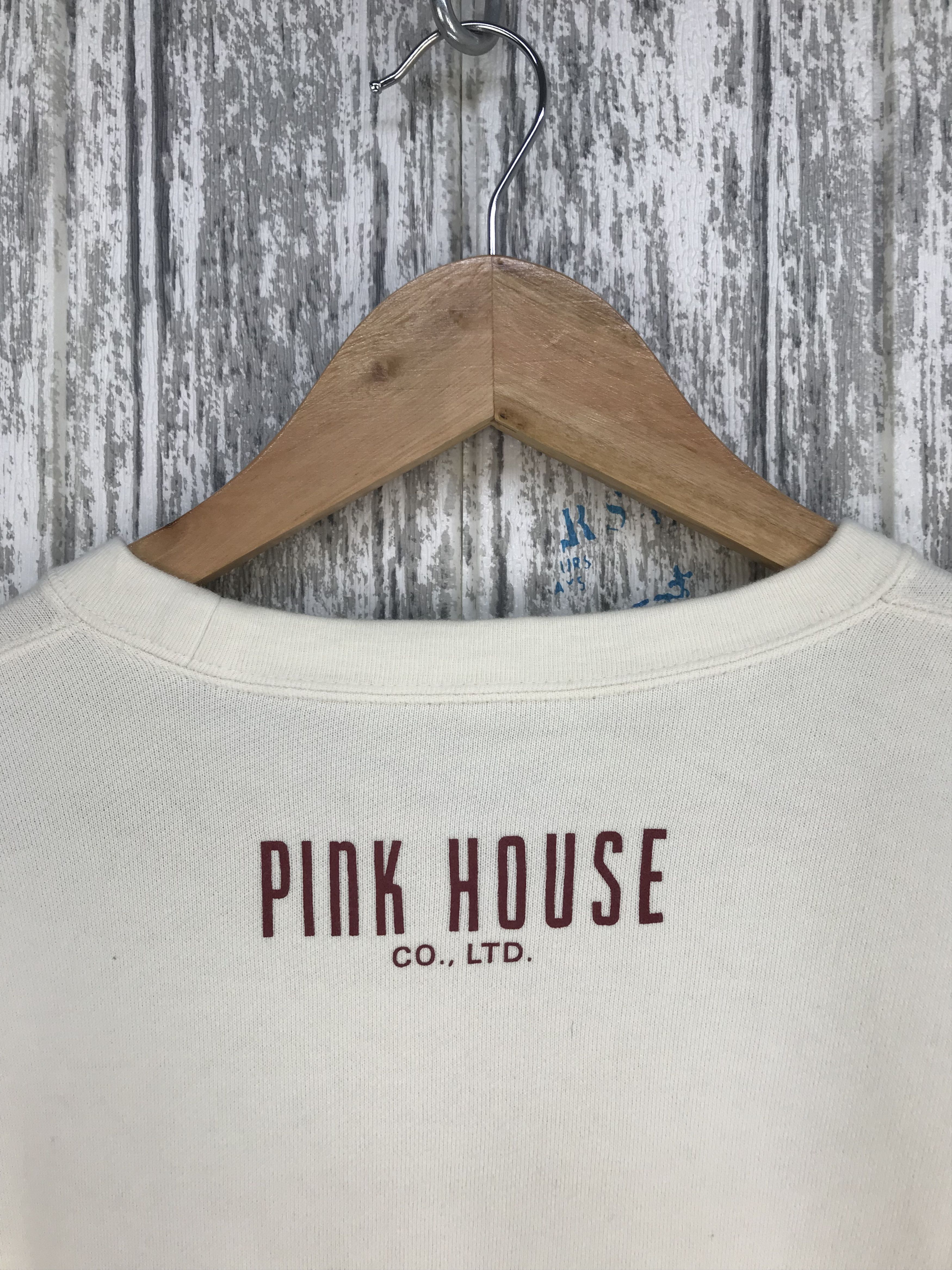 Karl Helmut Vintage 90s PINK HOUSE Patches Pullover Sweatshirt Size US M / EU 48-50 / 2 - 9 Thumbnail