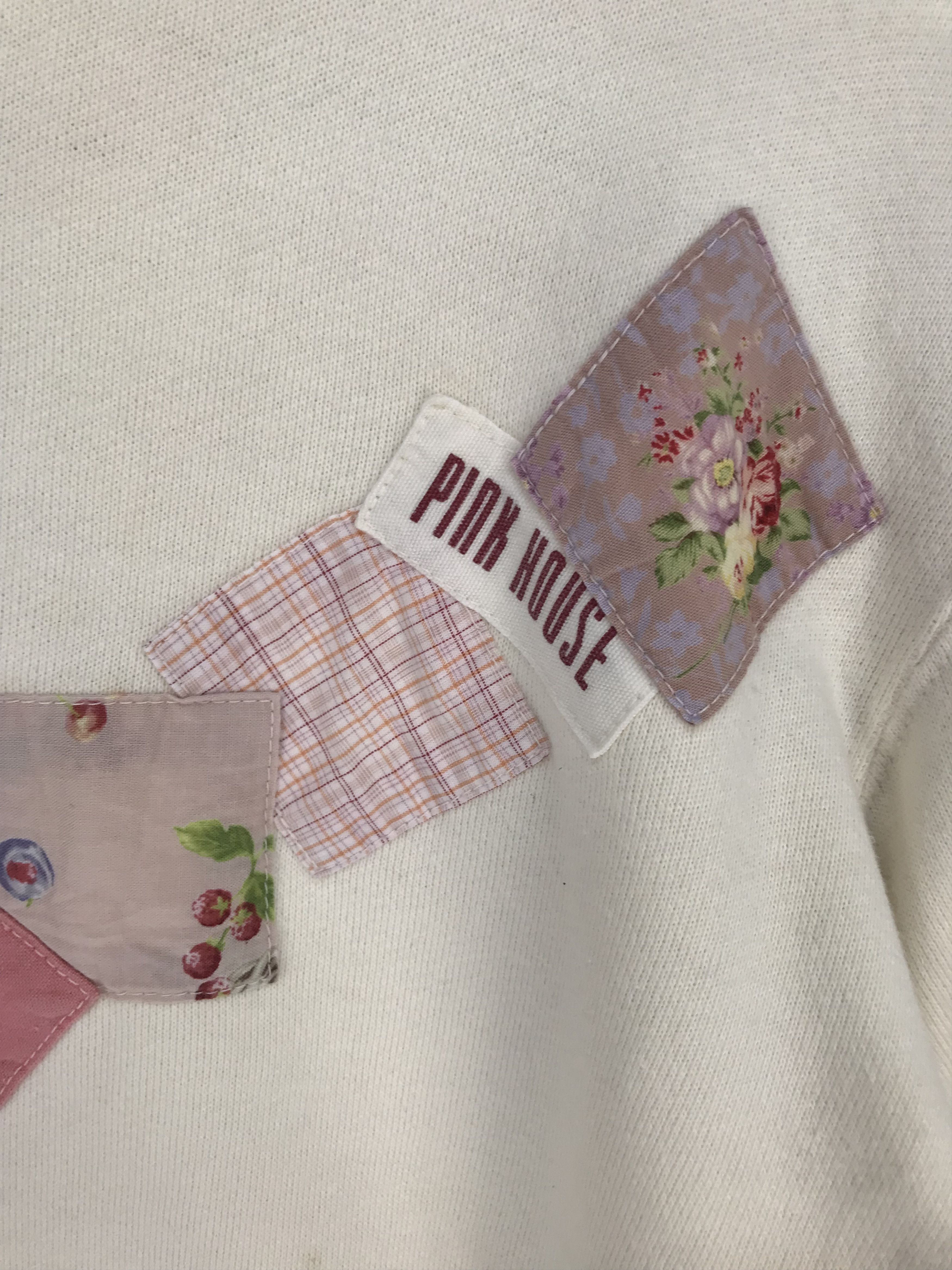 Karl Helmut Vintage 90s PINK HOUSE Patches Pullover Sweatshirt Size US M / EU 48-50 / 2 - 5 Thumbnail
