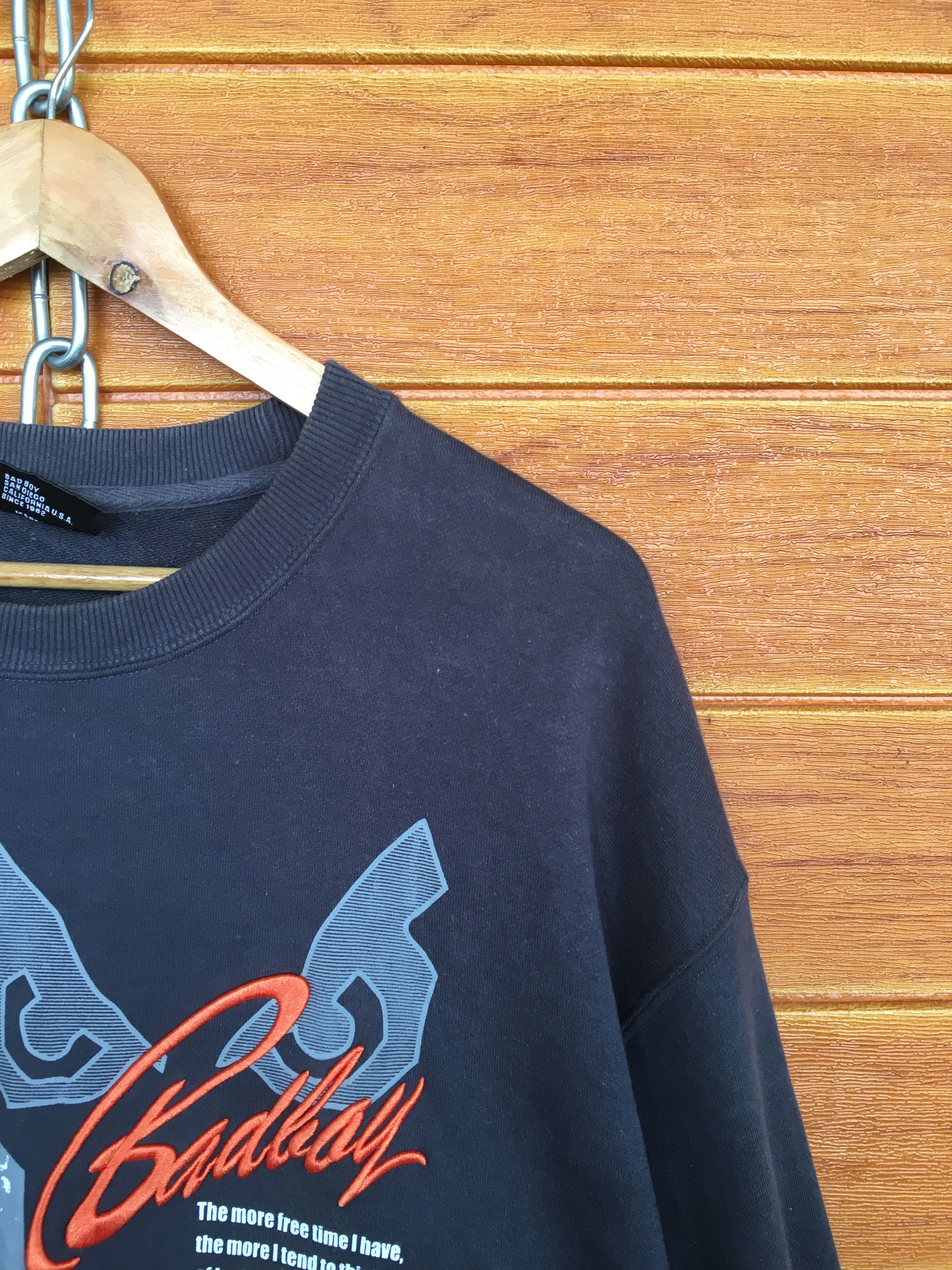 Tribal Streetwear Vintage BADBOY California Usa Sweatshirt Size US XL / EU 56 / 4 - 3 Thumbnail