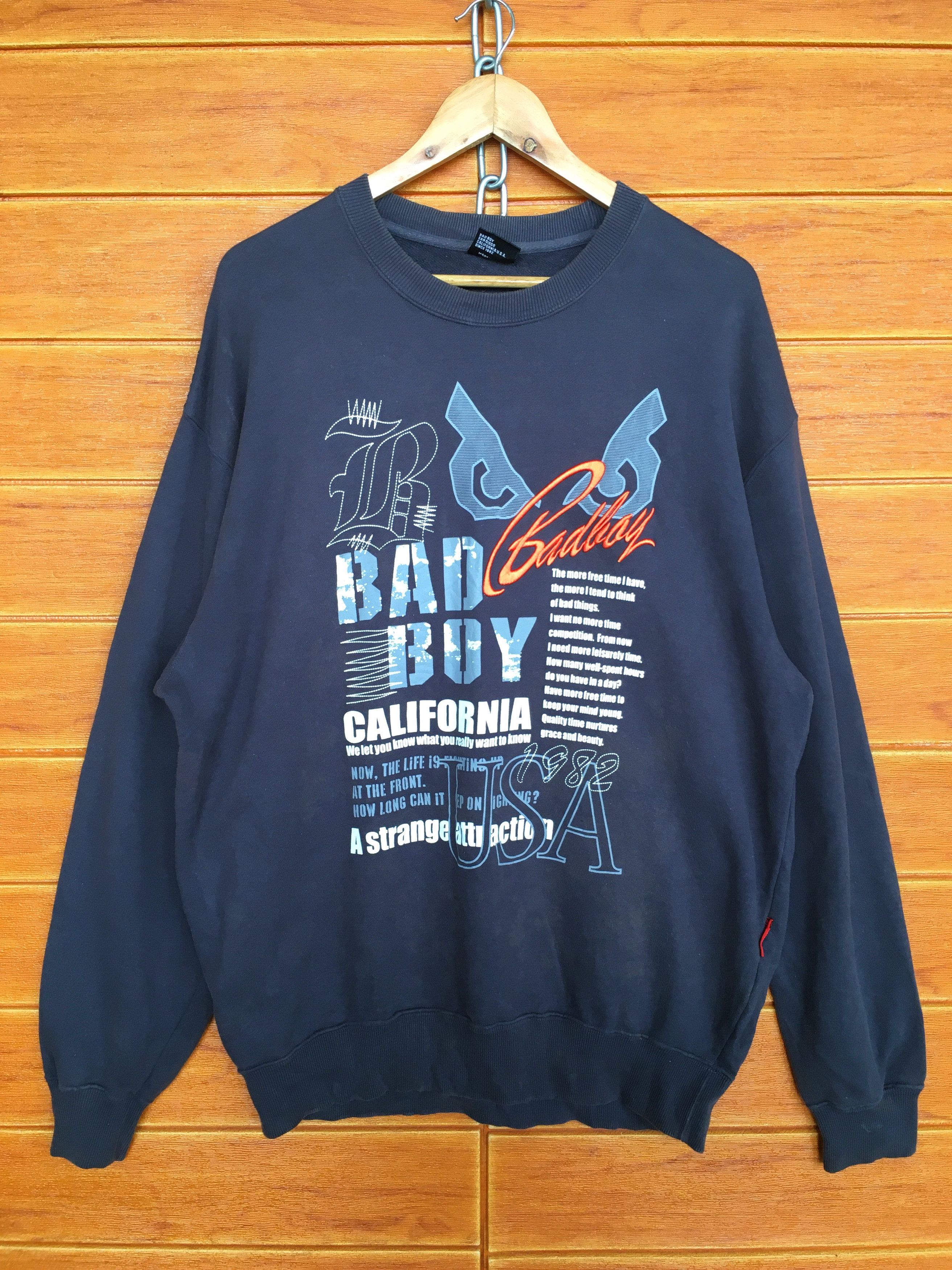 Tribal Streetwear Vintage BADBOY California Usa Sweatshirt Size US XL / EU 56 / 4 - 1 Thumbnail