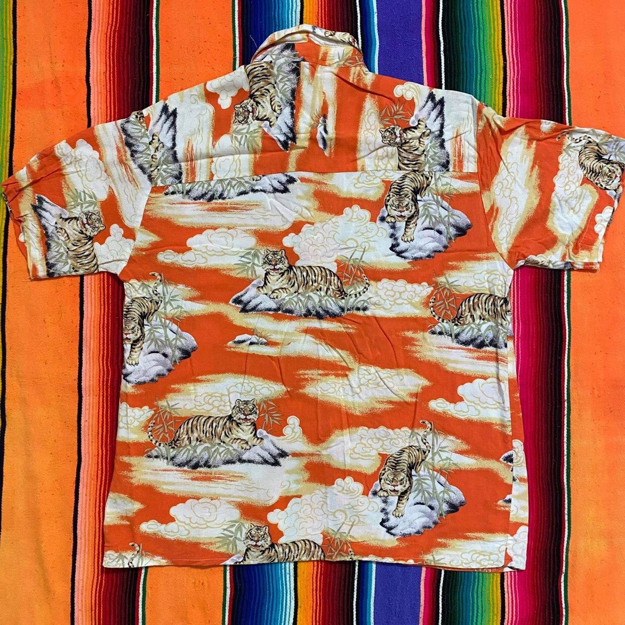 Hysteric Glamour Vintage 90s Japanese Motif No Boundaries Tigers Hawaiian Size US S / EU 44-46 / 1 - 3 Thumbnail