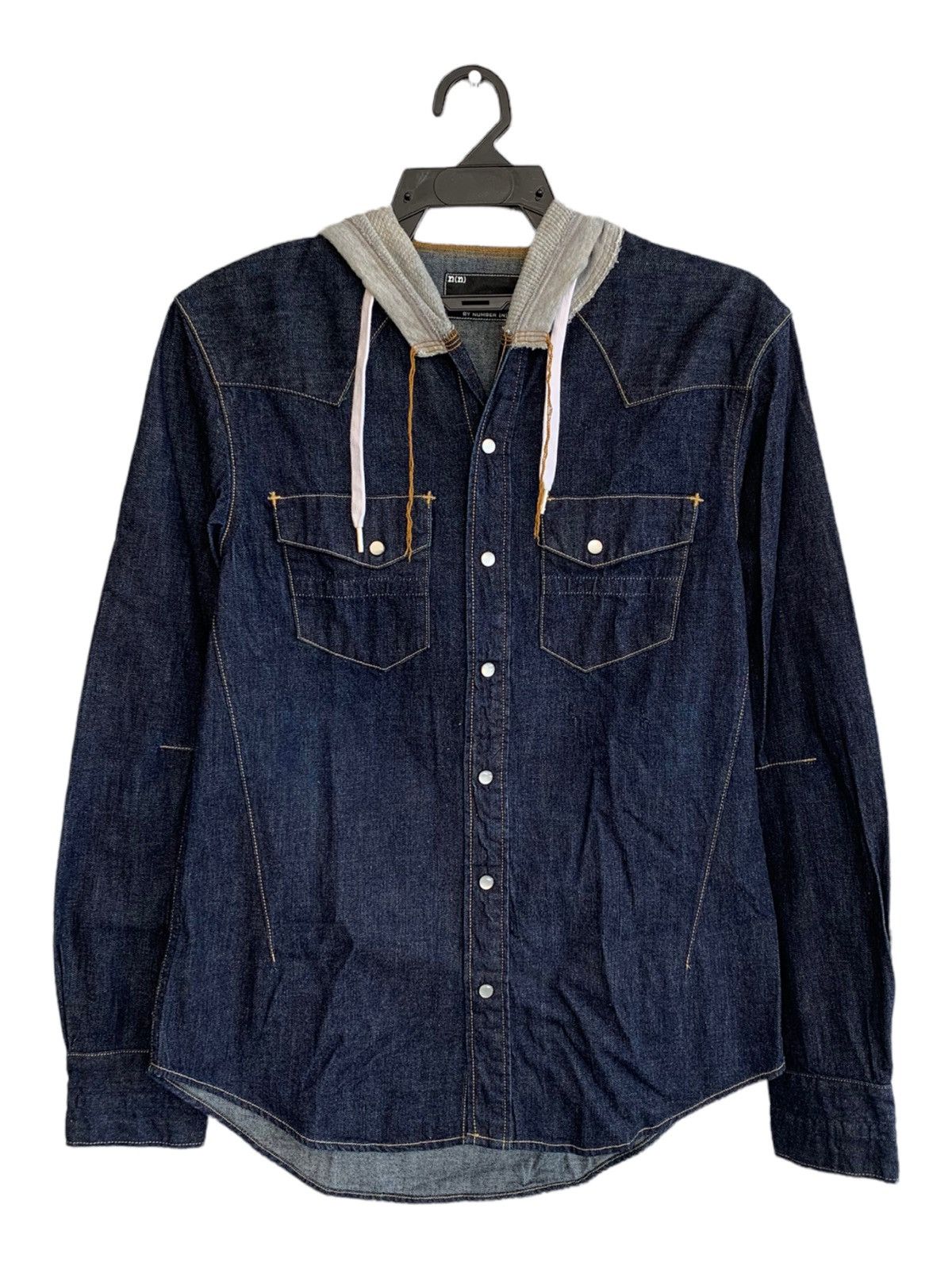Number (N)ine NUMBER (N)INE MENS JEANS HOODIE JACKET Size US M / EU 48-50 / 2 - 1 Thumbnail