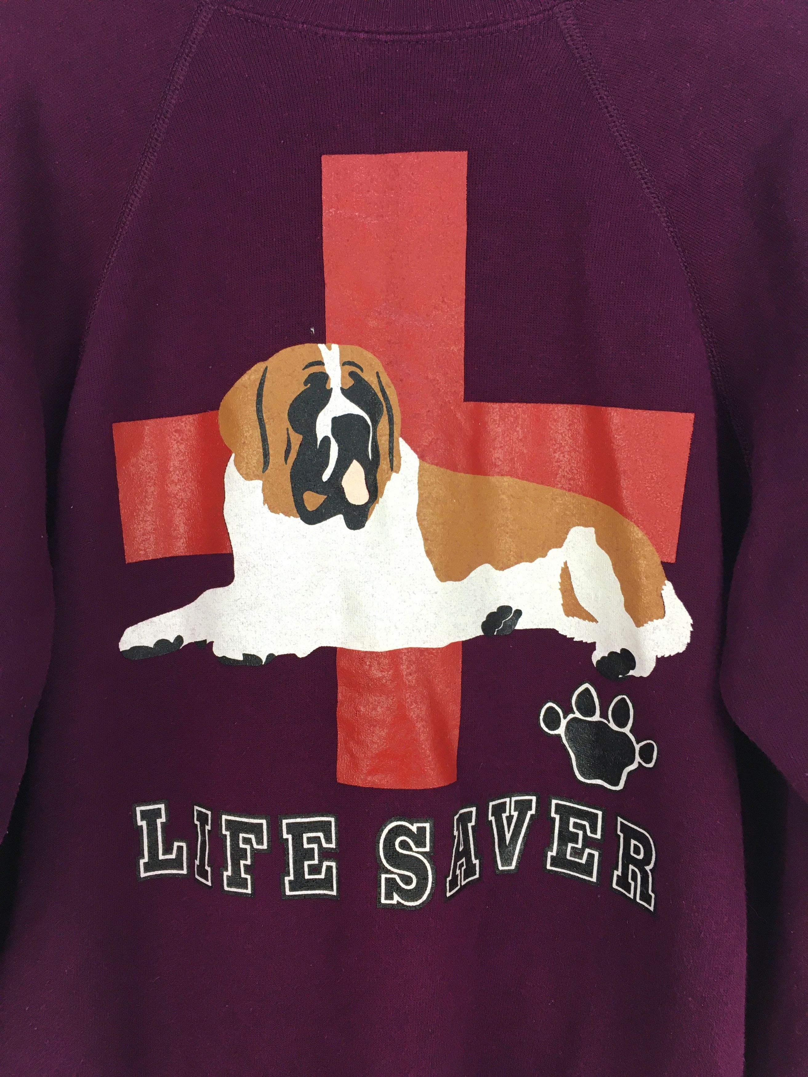 Vintage Vintage 90s LIFE SAVER Crewneck Sweatshirt Size US L / EU 52-54 / 3 - 2 Thumbnail