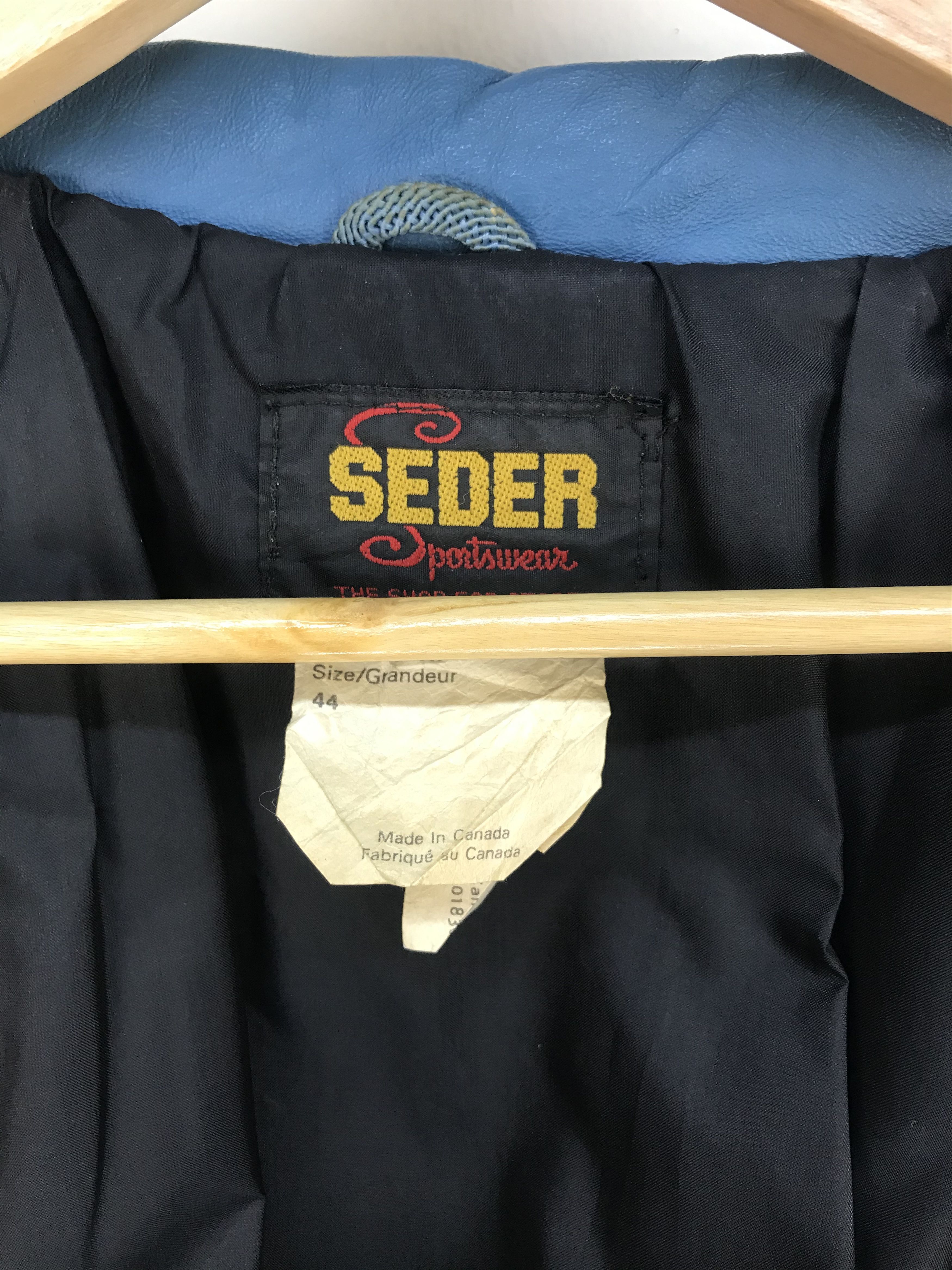 Vintage Vintage PCOC SEDER SPORTWEAR Varsity Jacket Leather/Wool Size US L / EU 52-54 / 3 - 8 Thumbnail