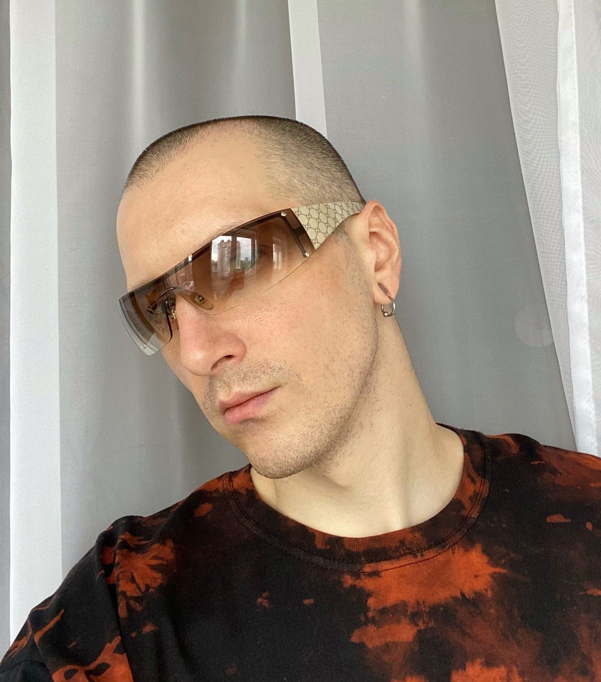 【美品】GUCCI GG1824/S サングラス Gucci GG1824S Wrap Around Sunglasses | Neiman Marcus
