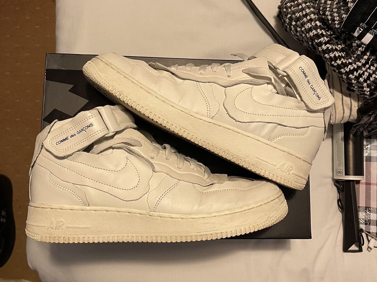 Comme des Garcons × Nike Comme Des Garçons Nike Air Force 1 Mid Size US 10.5 / EU 43-44 - 2 Thumbnail