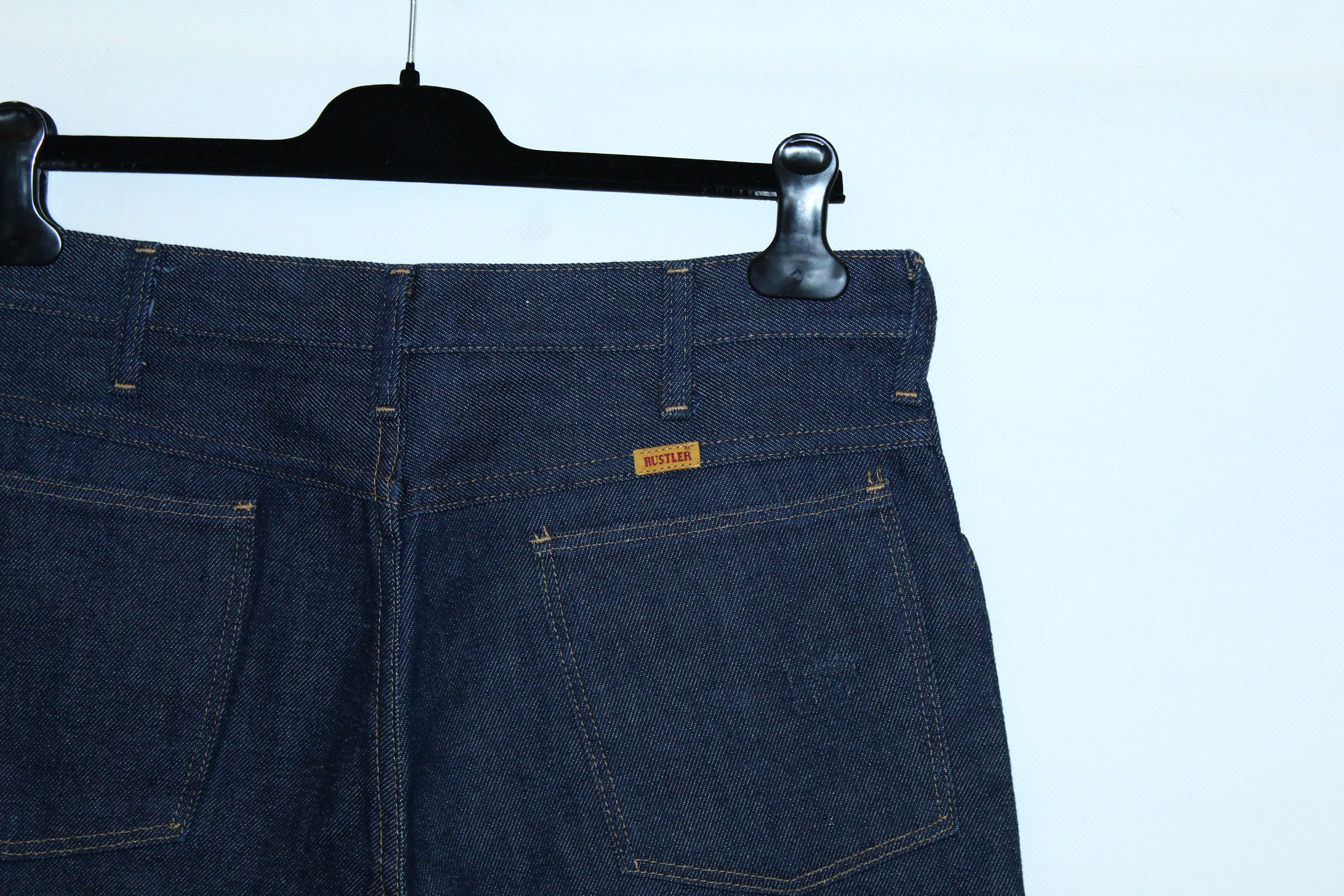 Rustler Rustler 21oz Indigo Raw Denim Relaxed Fit Cropped Jeans Size US 34 / EU 50 - 7 Thumbnail