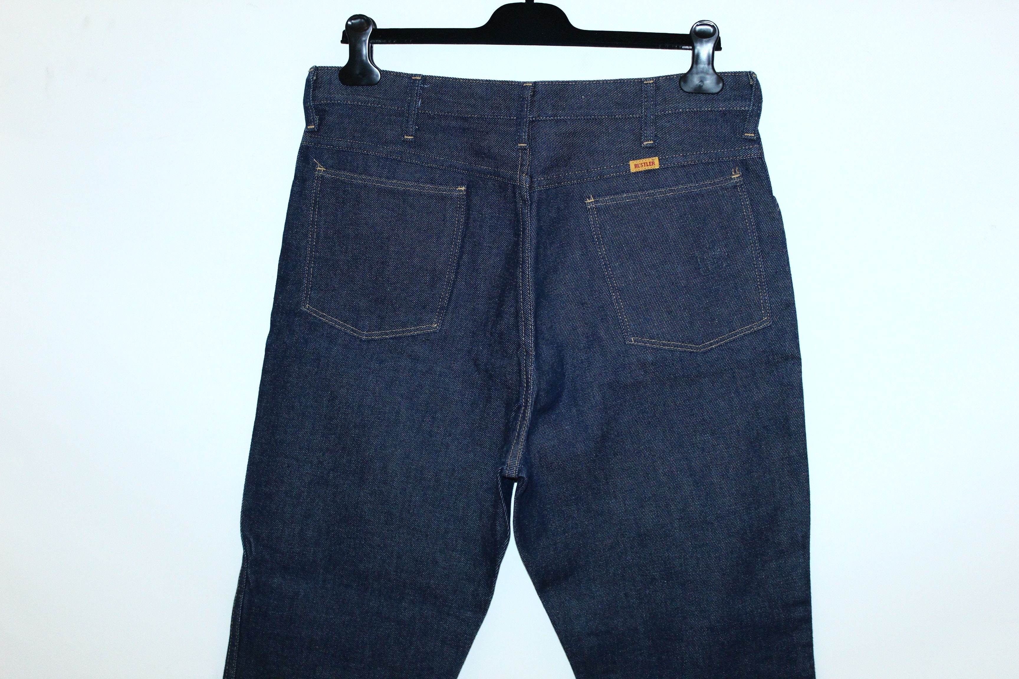 Rustler Rustler 21oz Indigo Raw Denim Relaxed Fit Cropped Jeans Size US 34 / EU 50 - 5 Thumbnail