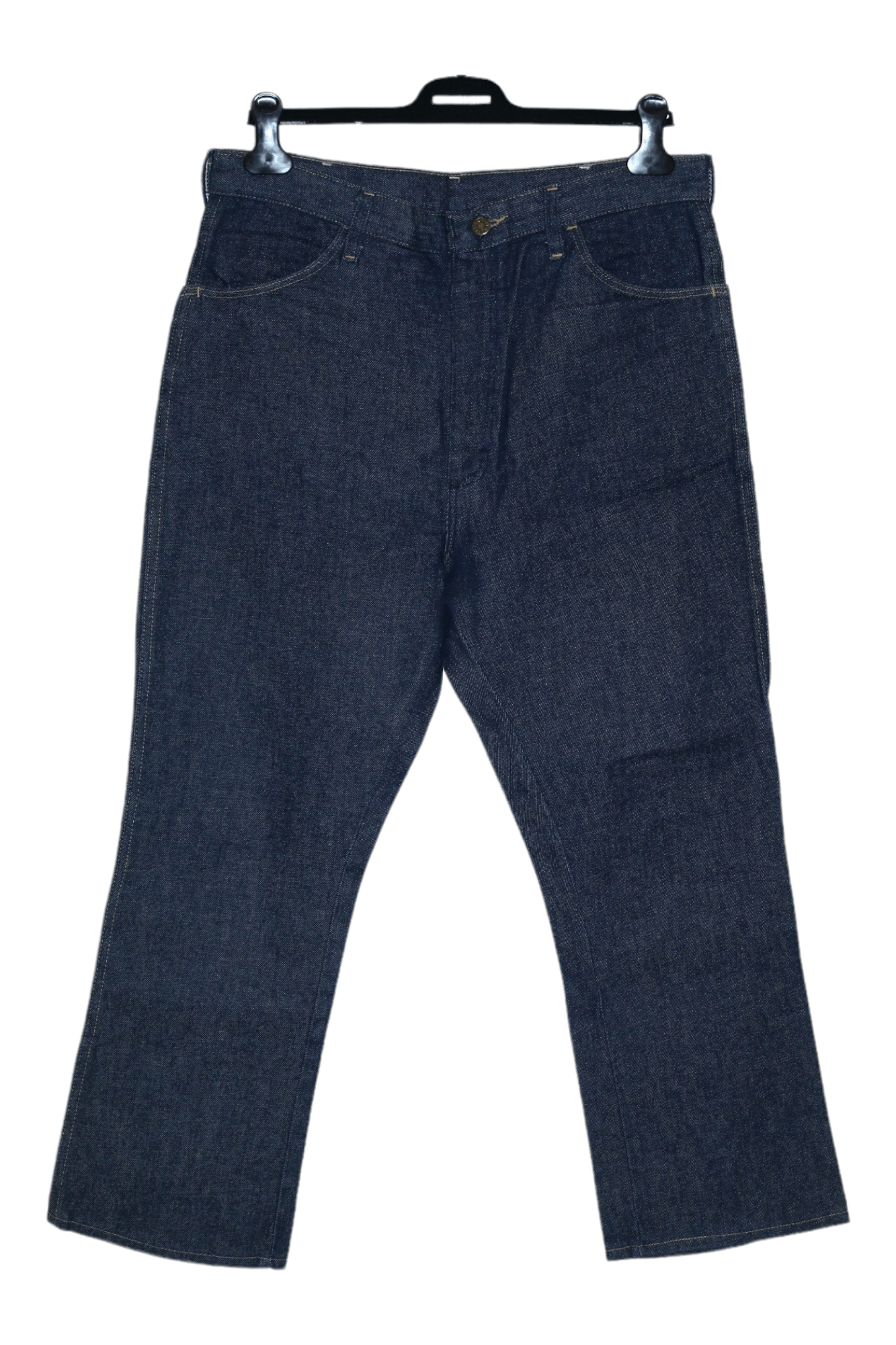 Rustler Rustler 21oz Indigo Raw Denim Relaxed Fit Cropped Jeans Size US 34 / EU 50 - 1 Thumbnail