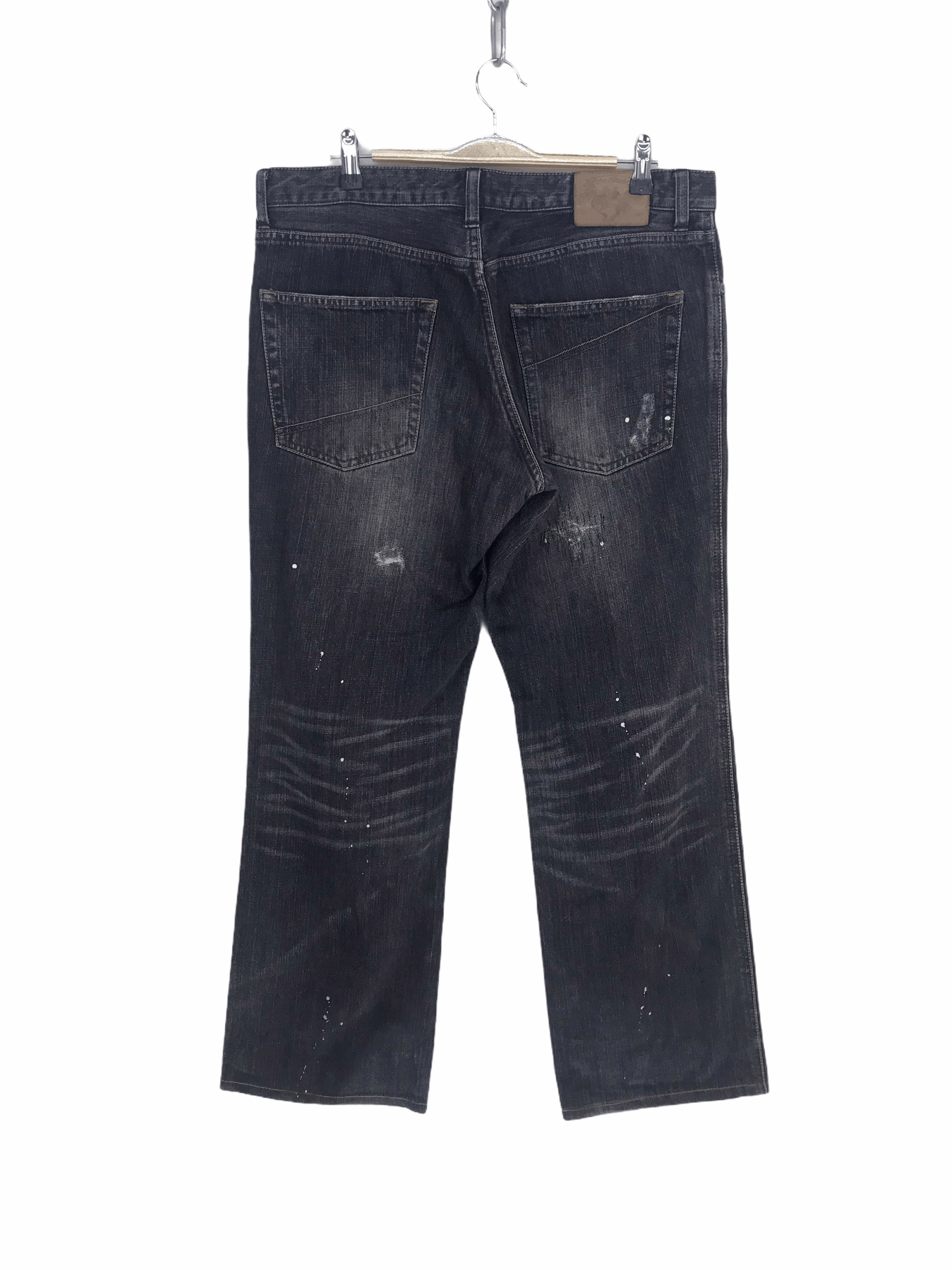 Takeo Kikuchi Japanese Brand Takeo Kikuchi Painted Distressed Denim Jeans Size US 36 / EU 52 - 3 Thumbnail