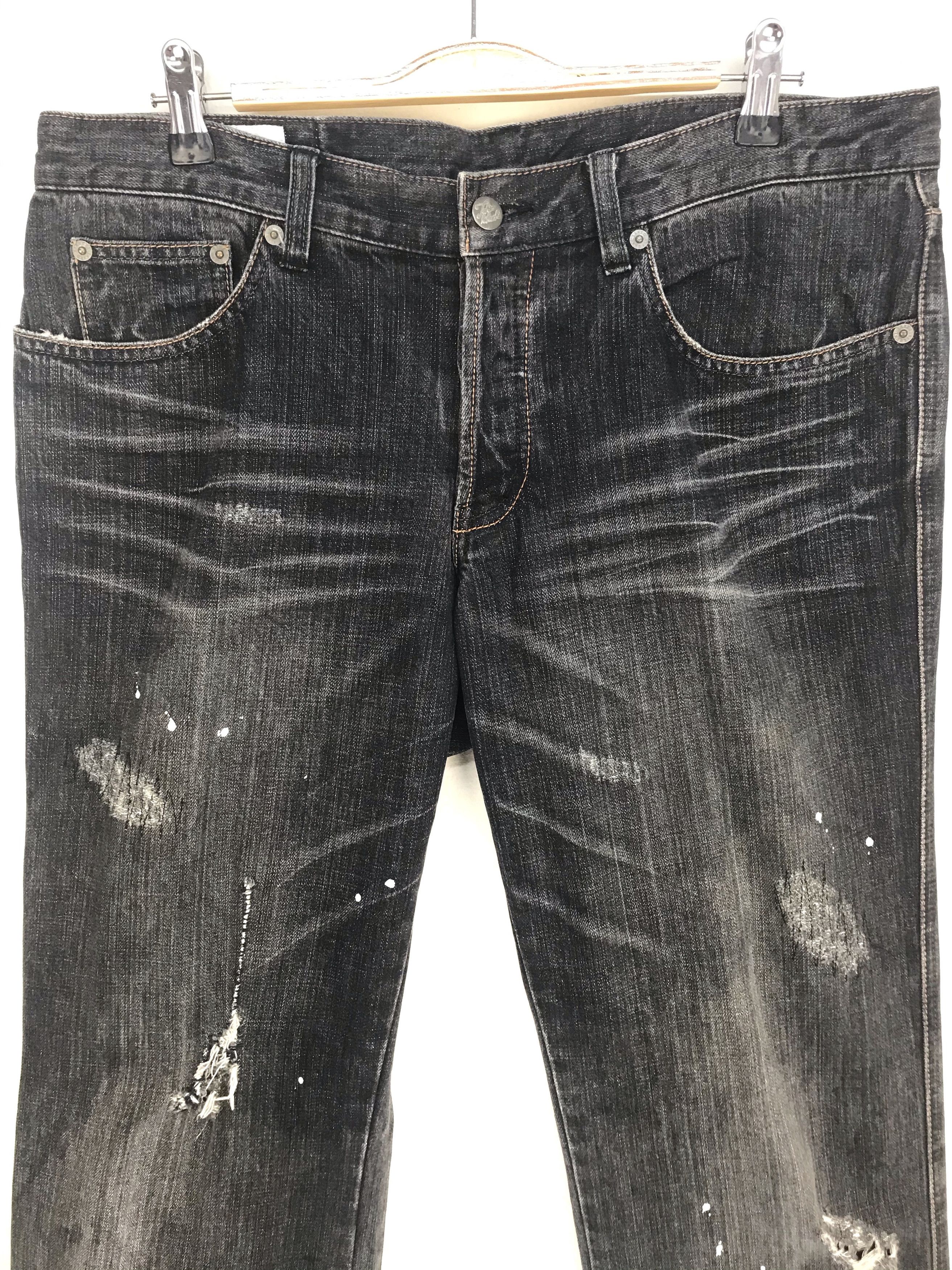Takeo Kikuchi Japanese Brand Takeo Kikuchi Painted Distressed Denim Jeans Size US 36 / EU 52 - 4 Thumbnail