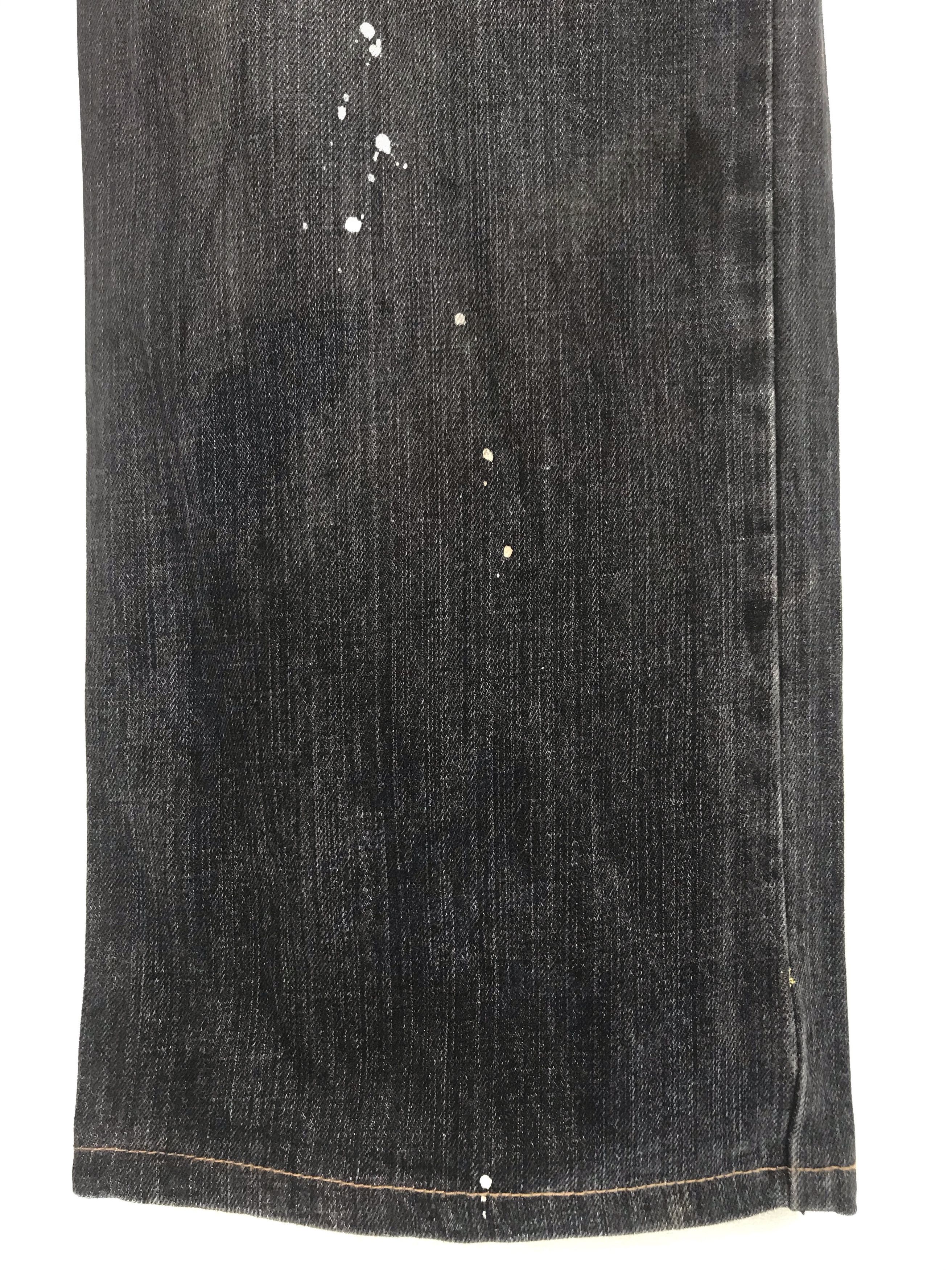 Takeo Kikuchi Japanese Brand Takeo Kikuchi Painted Distressed Denim Jeans Size US 36 / EU 52 - 8 Thumbnail