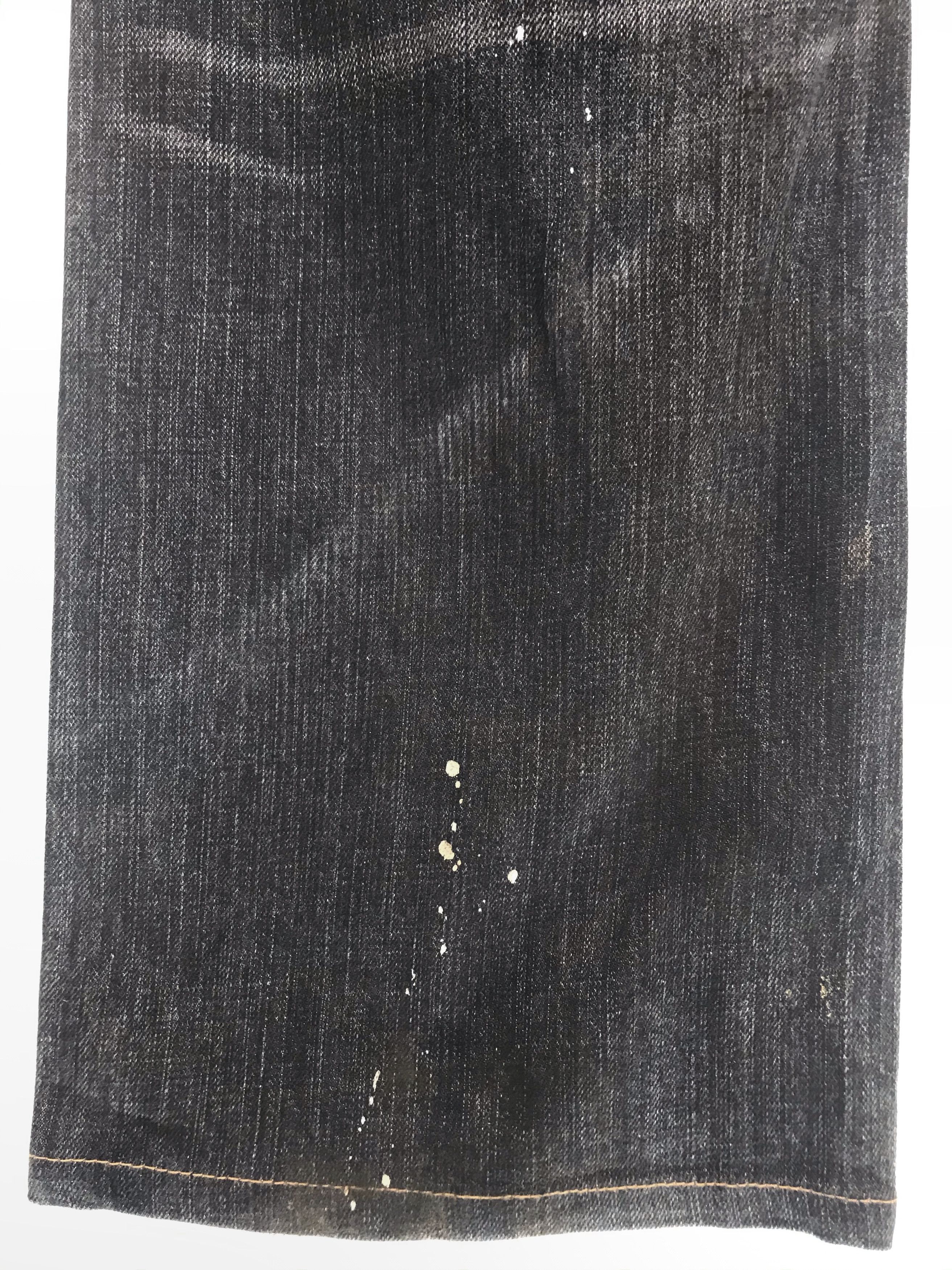 Takeo Kikuchi Japanese Brand Takeo Kikuchi Painted Distressed Denim Jeans Size US 36 / EU 52 - 13 Thumbnail