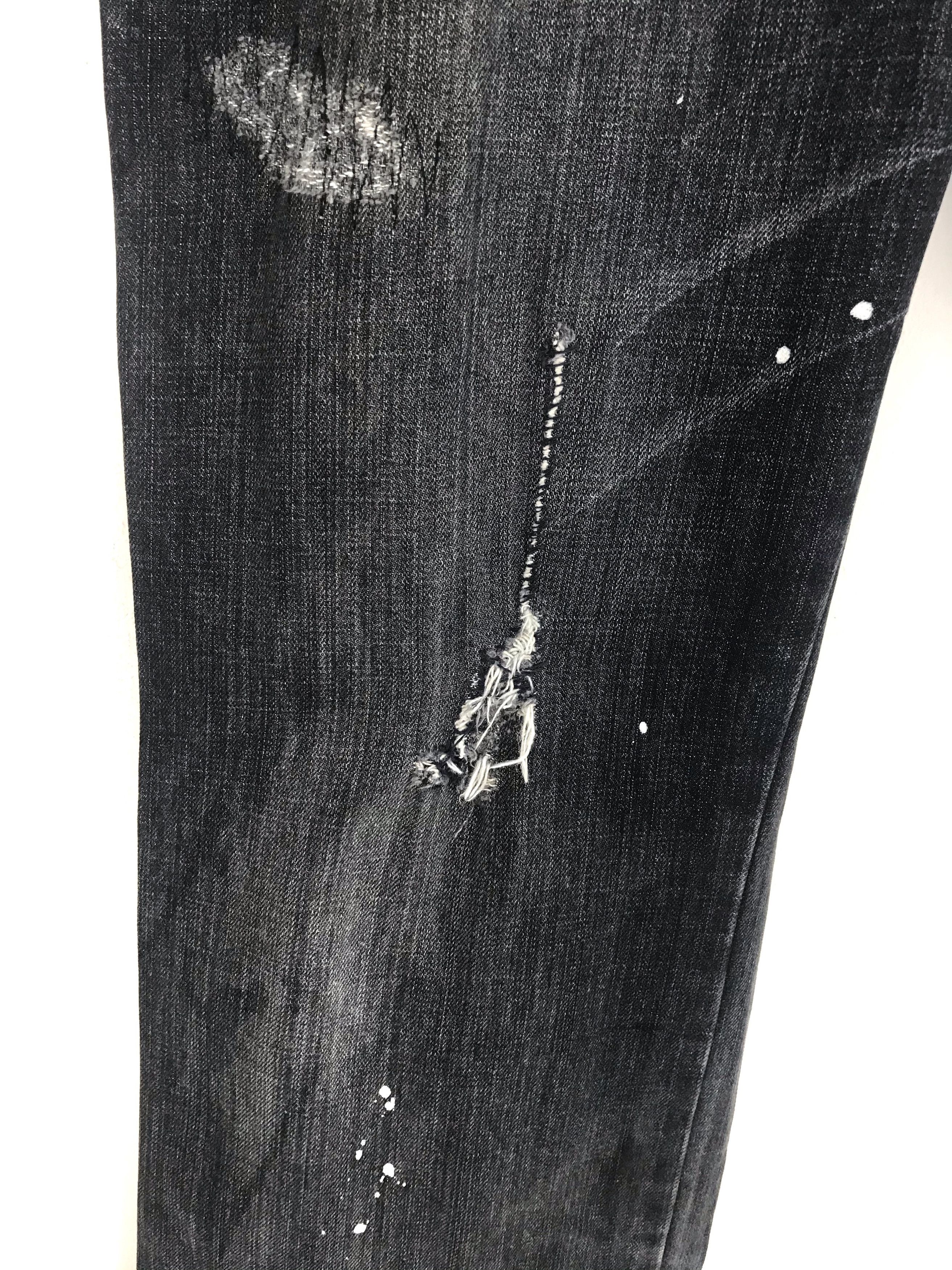 Takeo Kikuchi Japanese Brand Takeo Kikuchi Painted Distressed Denim Jeans Size US 36 / EU 52 - 6 Thumbnail