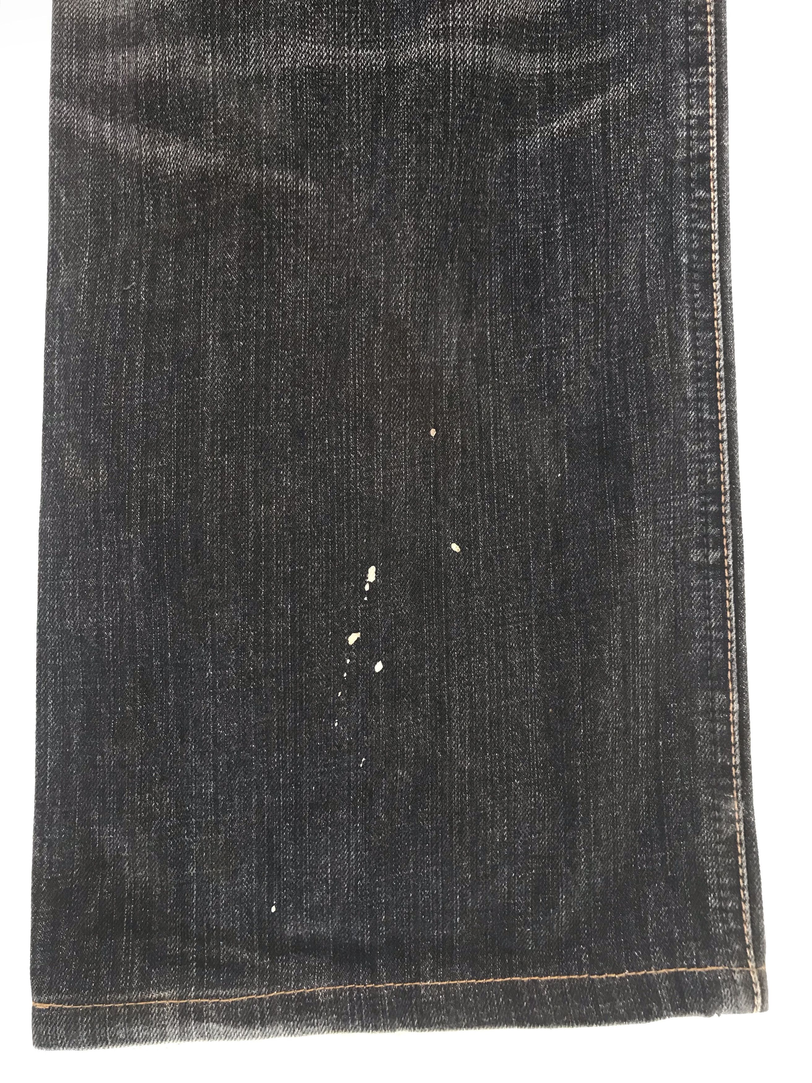 Takeo Kikuchi Japanese Brand Takeo Kikuchi Painted Distressed Denim Jeans Size US 36 / EU 52 - 12 Thumbnail