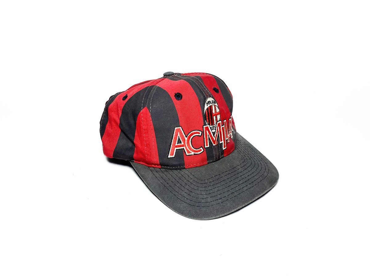 Vintage vintage AC MILAN Cap Pro One hat Football 90s 80s FC team Size ONE SIZE - 1 Thumbnail