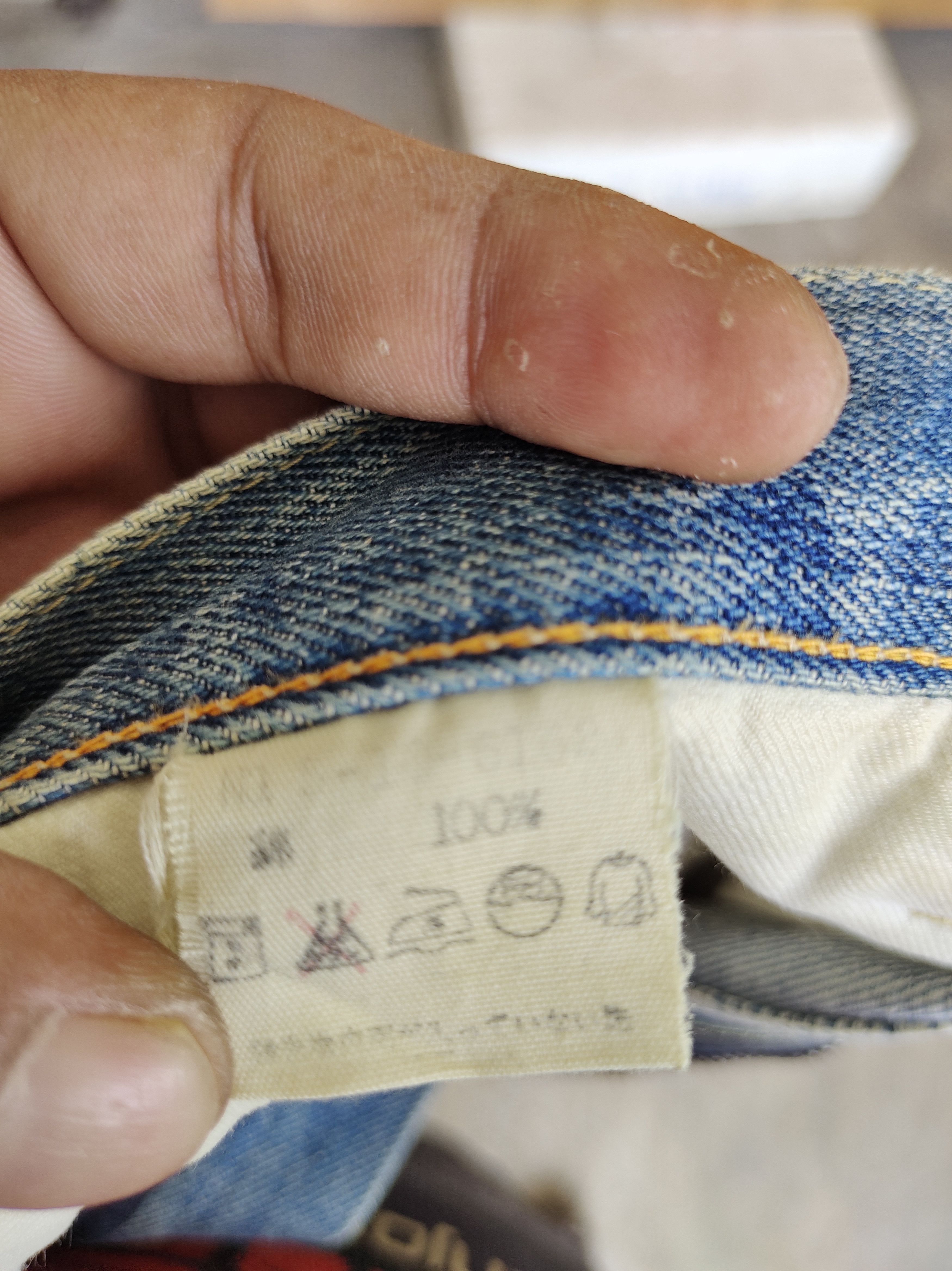 45rpm Vintage 90s 45RPM Made In Japan Denim Jeans Size US 29 - 17 Thumbnail