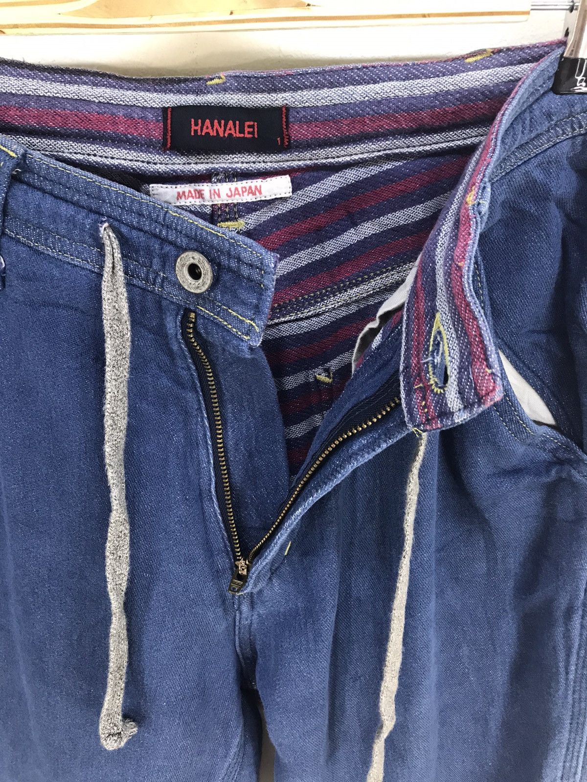 Kapital Japan Hanalei Indigo Drawstring Soft Denim Jeans Size US 30 / EU 46 - 12 Thumbnail