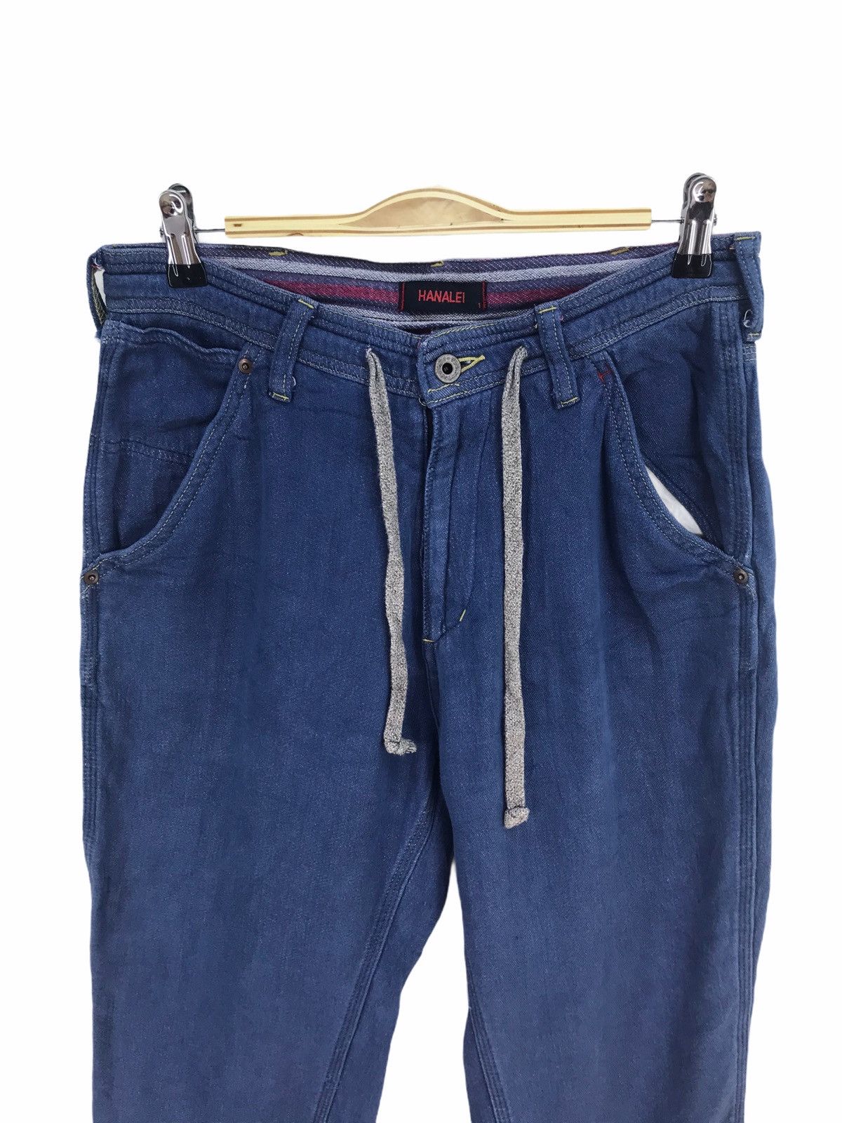 Kapital Japan Hanalei Indigo Drawstring Soft Denim Jeans Size US 30 / EU 46 - 2 Thumbnail