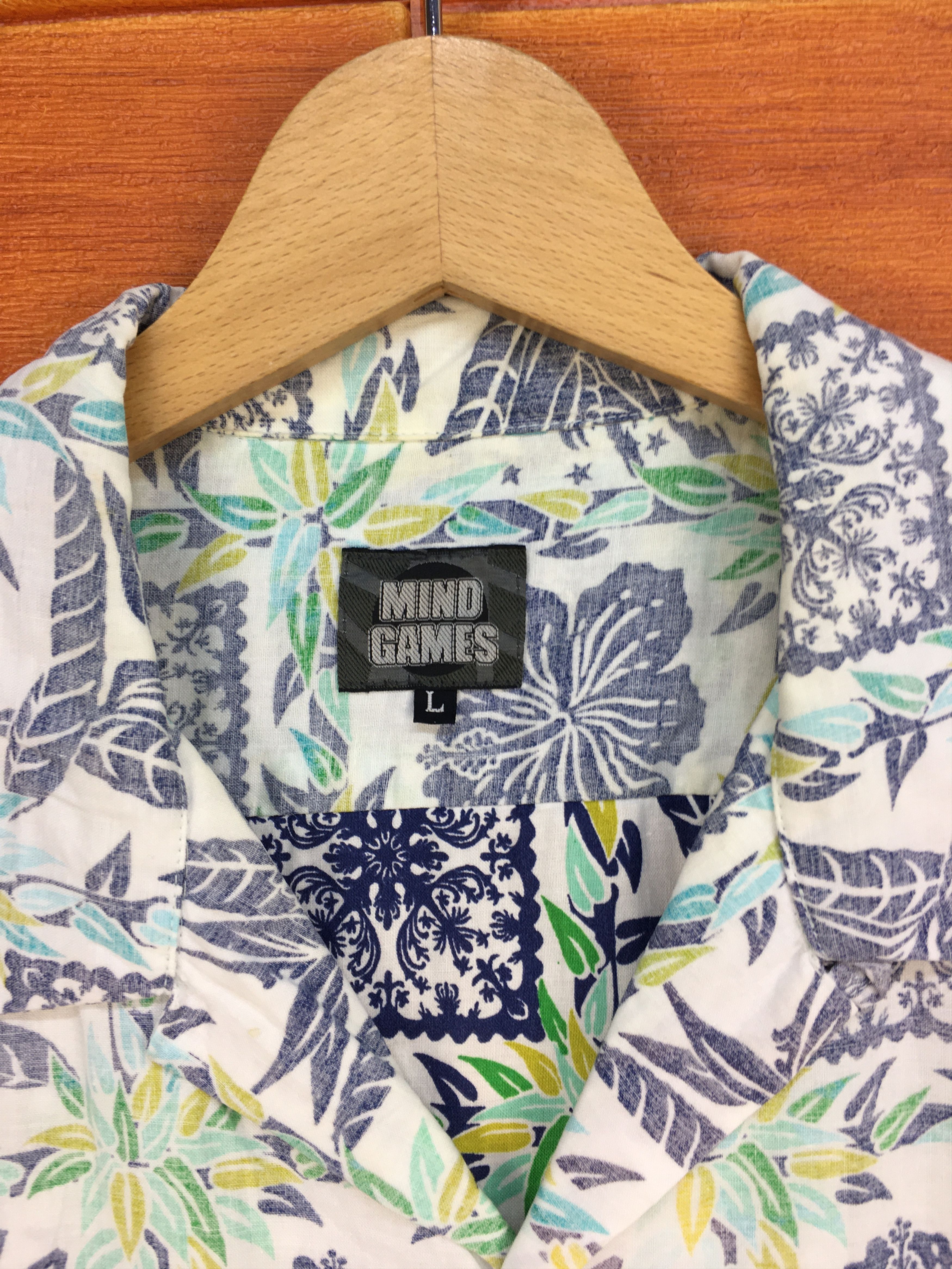 Hysteric Glamour Vintage Japan Hawaiian Min Games Reverse Print Camp Collar Size US L / EU 52-54 / 3 - 5 Thumbnail