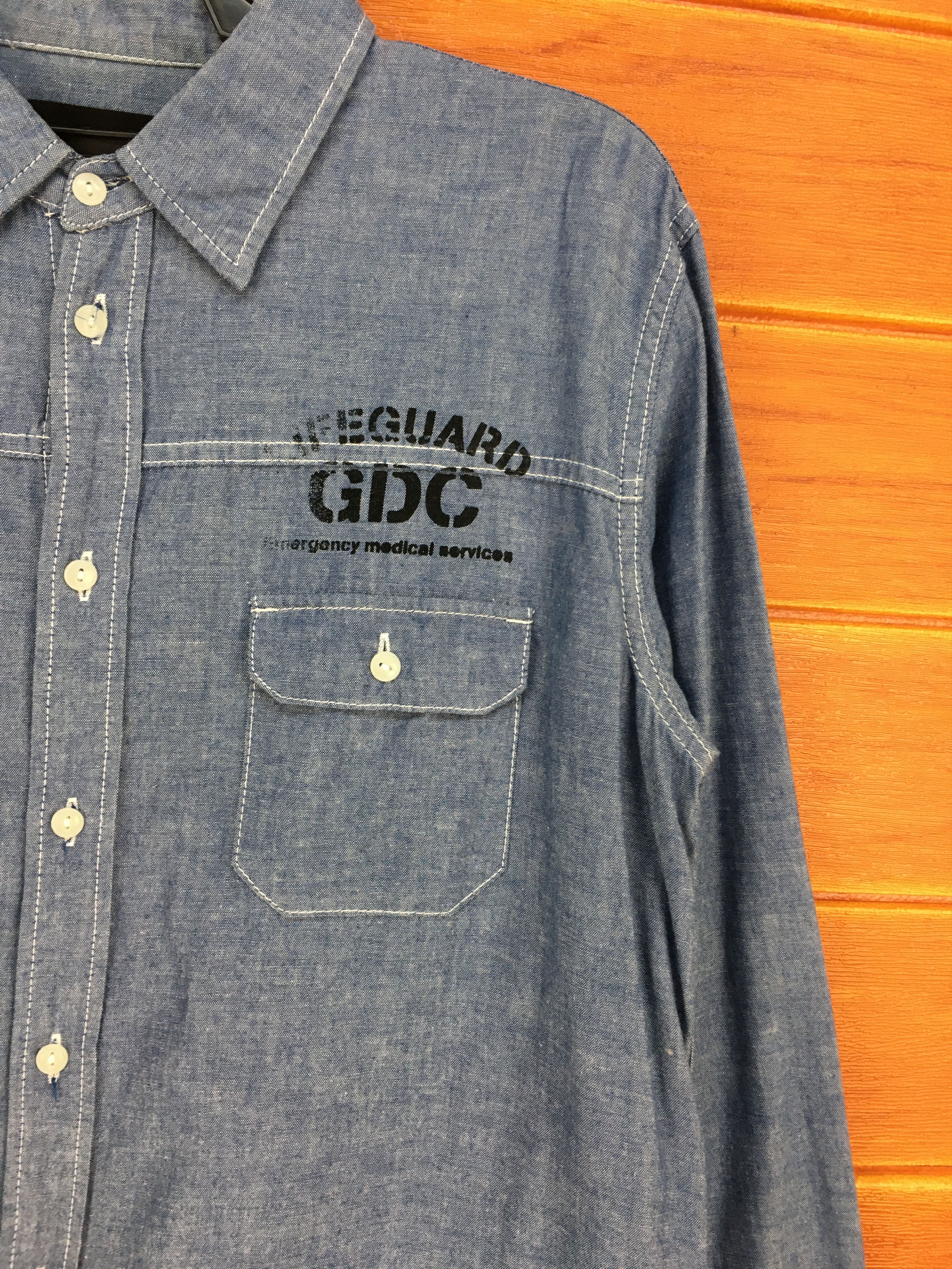 Narcotic GDC Vintage GDC Japan Chambray Button Up Shirt Size US M / EU 48-50 / 2 - 3 Thumbnail