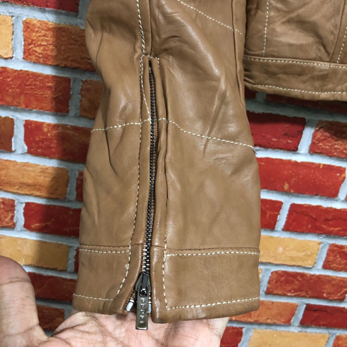 Polo Ralph Lauren Vintage Polo Ralph Lauren Sport Leather Jacket Size S / US 4 / IT 40 - 4 Thumbnail
