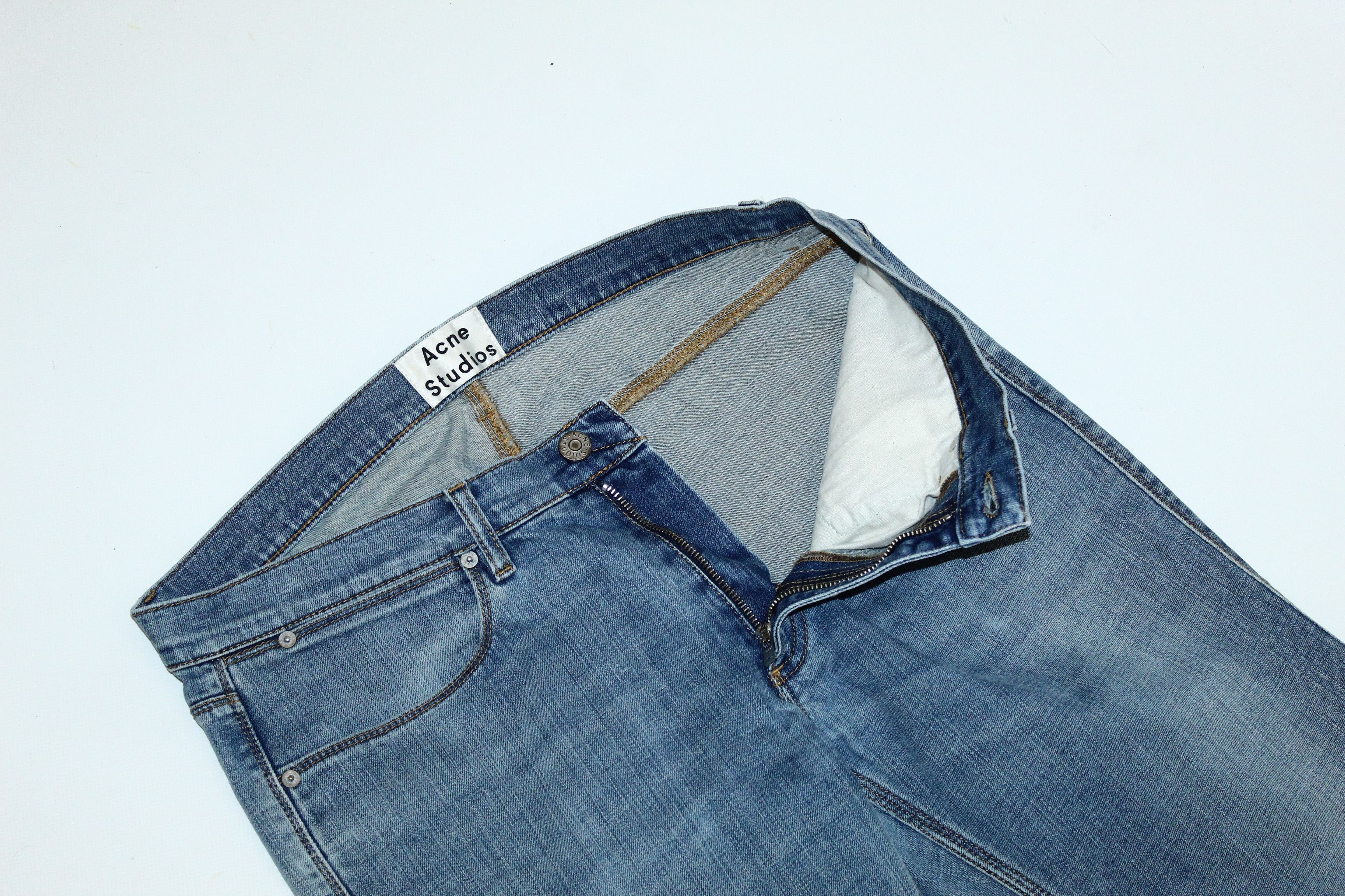 Acne Studios Acne Studios Max LT Prince Blue Wash Stretch Denim Pants Size US 34 / EU 50 - 3 Thumbnail