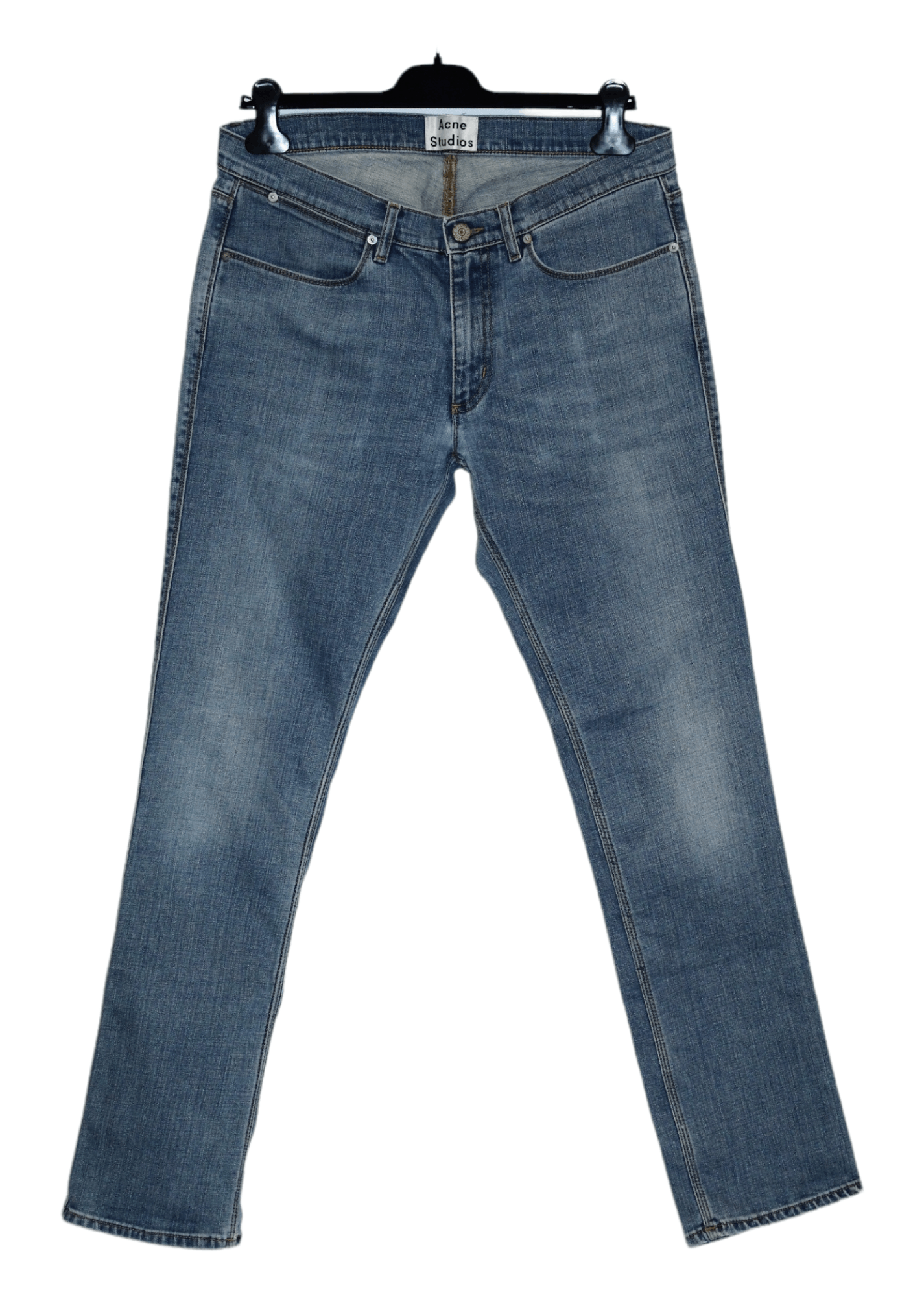 Acne Studios Acne Studios Max LT Prince Blue Wash Stretch Denim Pants Size US 34 / EU 50 - 1 Thumbnail