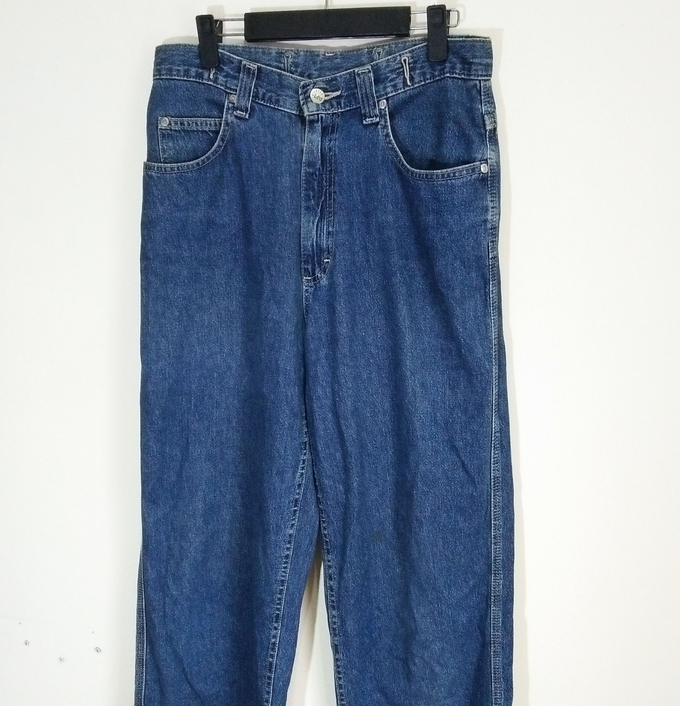Lee Vintage LEE Riveted Buckle Back Denim Jeans Pants Size US 31 - 3 Thumbnail