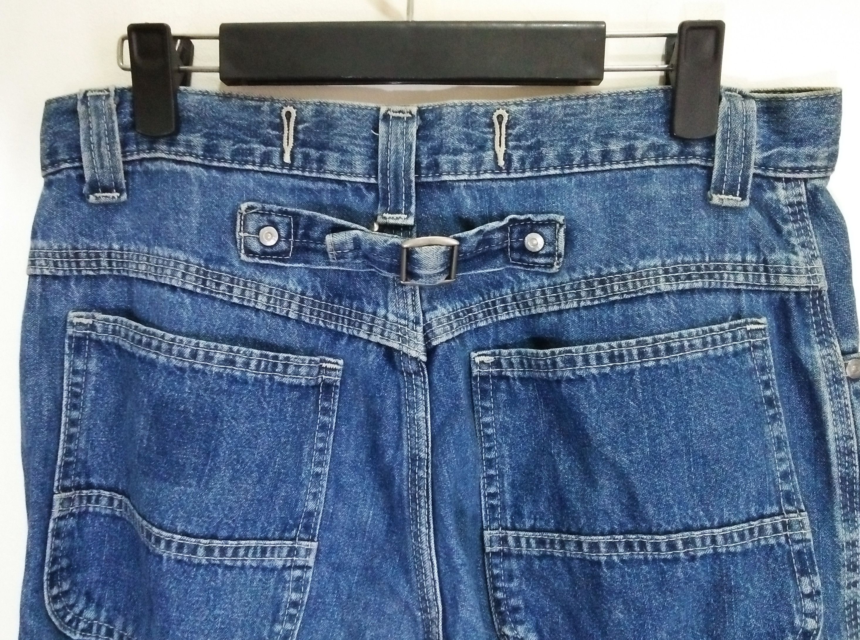 Lee Vintage LEE Riveted Buckle Back Denim Jeans Pants Size US 31 - 6 Thumbnail