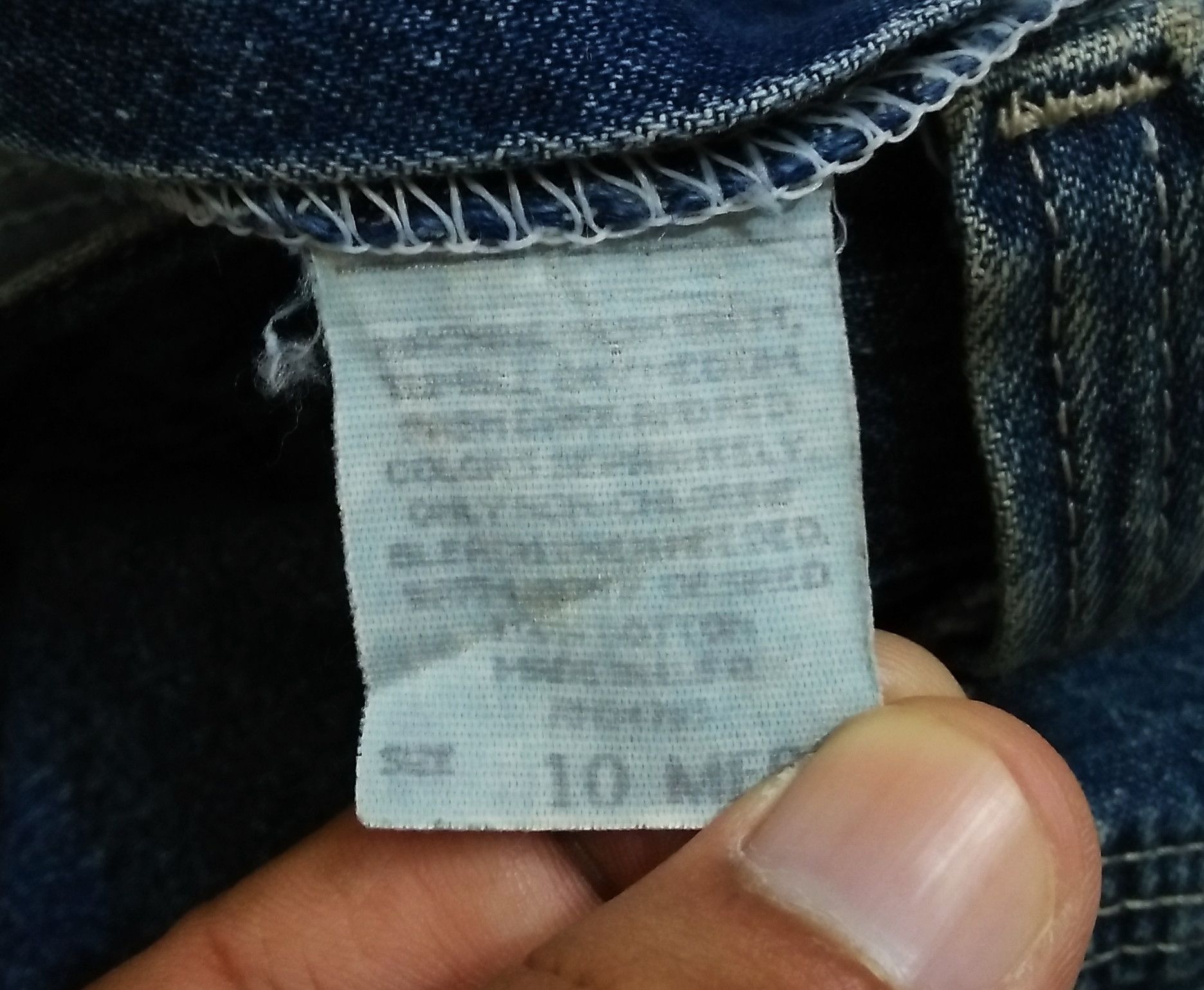 Lee Vintage LEE Riveted Buckle Back Denim Jeans Pants Size US 31 - 8 Thumbnail