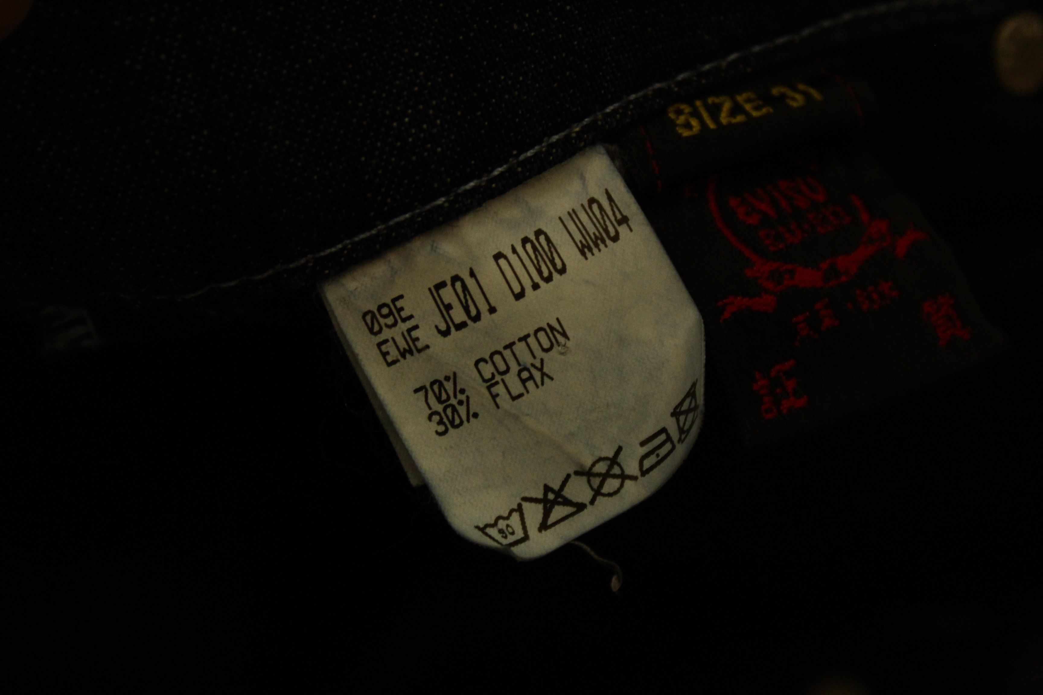 Evisu 💥RARE💥 Evisu EU ED Garment Dyed Denim Blend Pants Size US 32 / EU 48 - 11 Thumbnail