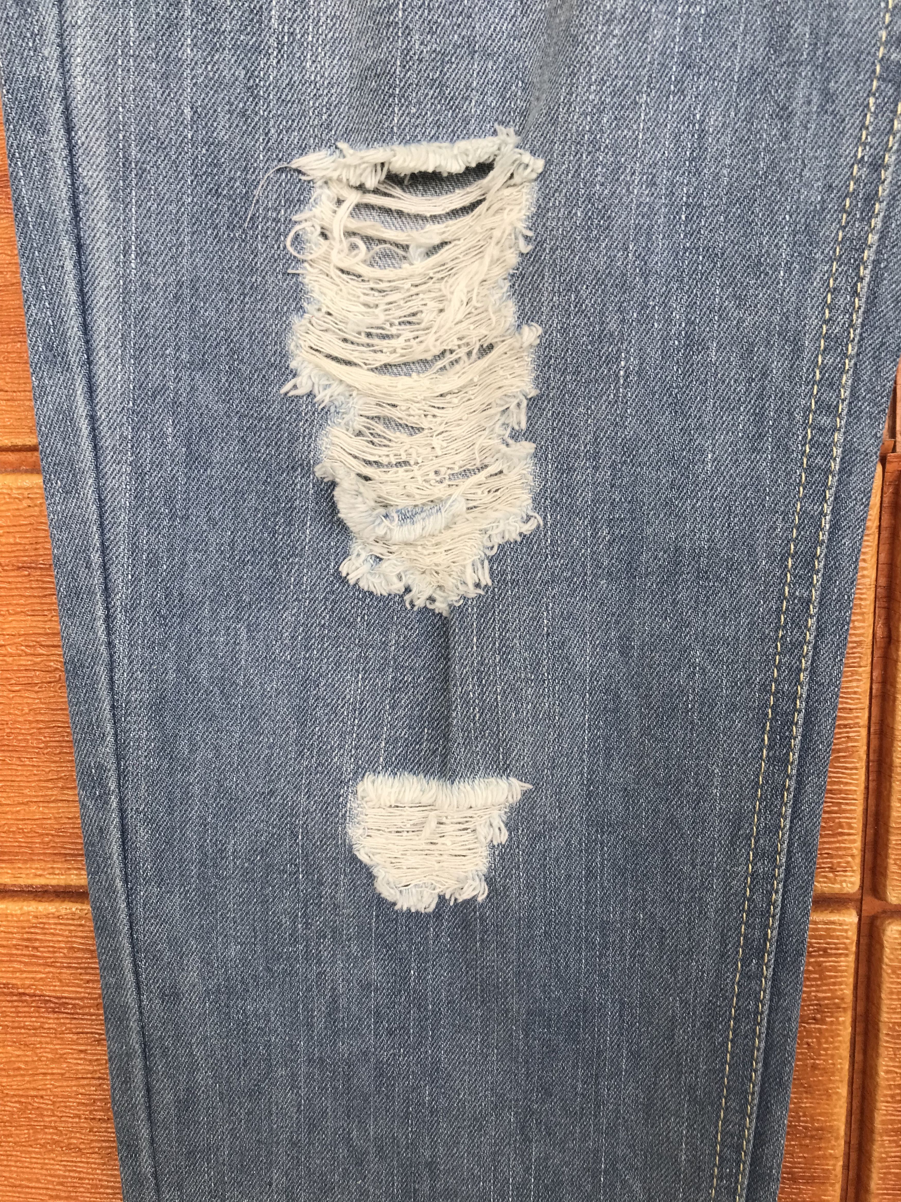 Japanese Brand GRL Distressed Denim Jeans Size US 32 / EU 48 - 7 Thumbnail