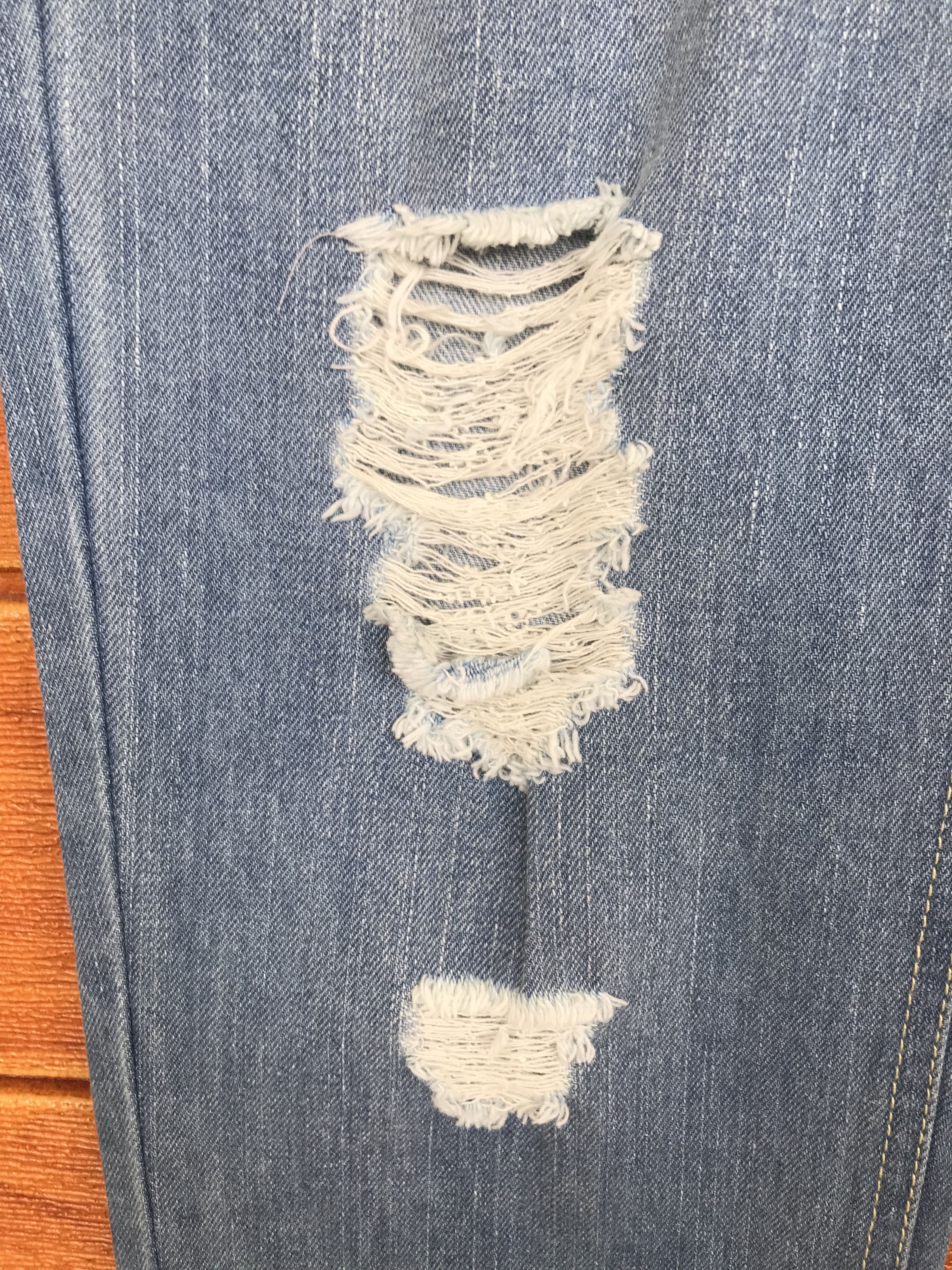 Japanese Brand GRL Distressed Denim Jeans Size US 32 / EU 48 - 5 Thumbnail