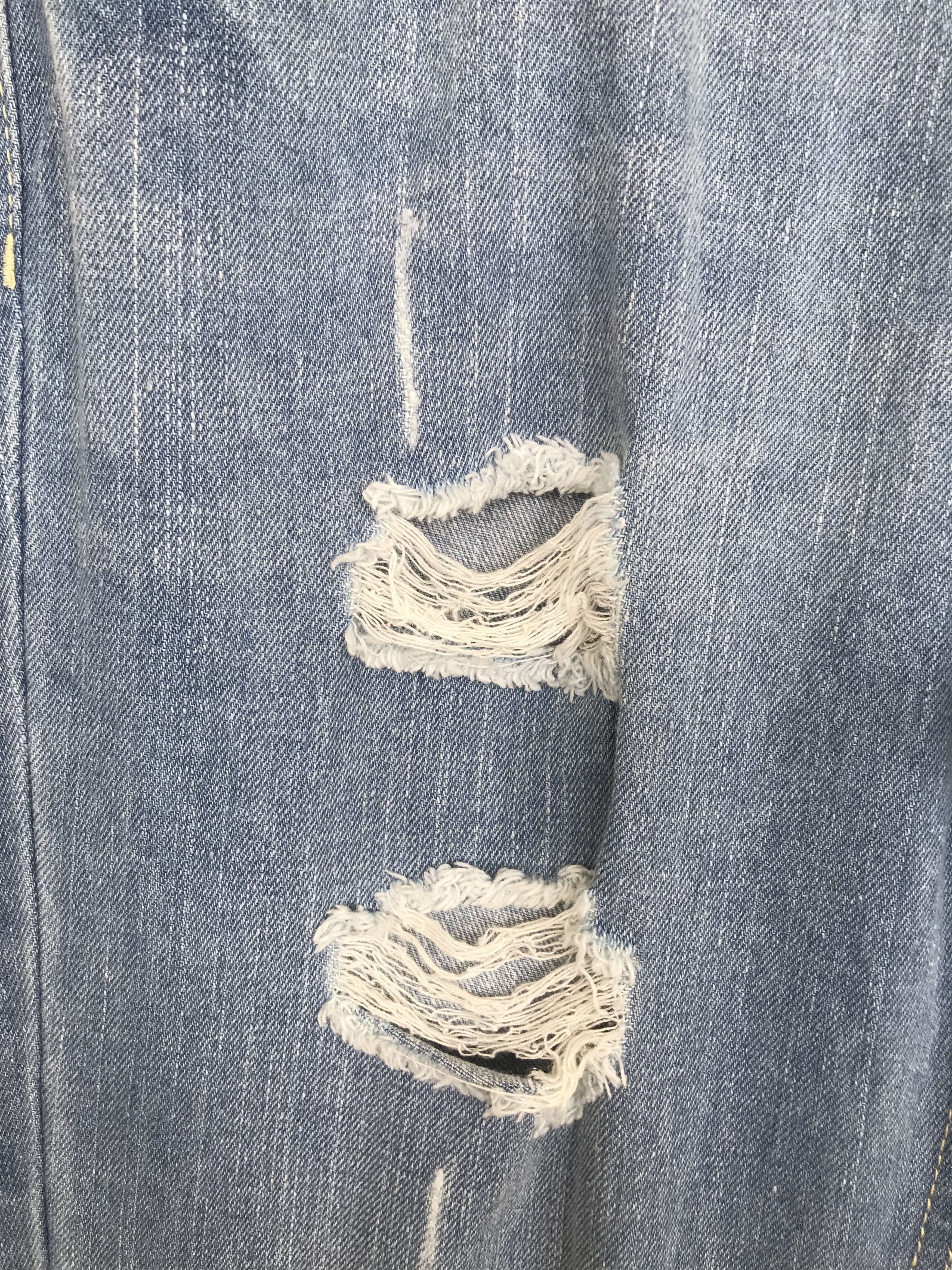 Japanese Brand GRL Distressed Denim Jeans Size US 32 / EU 48 - 3 Thumbnail