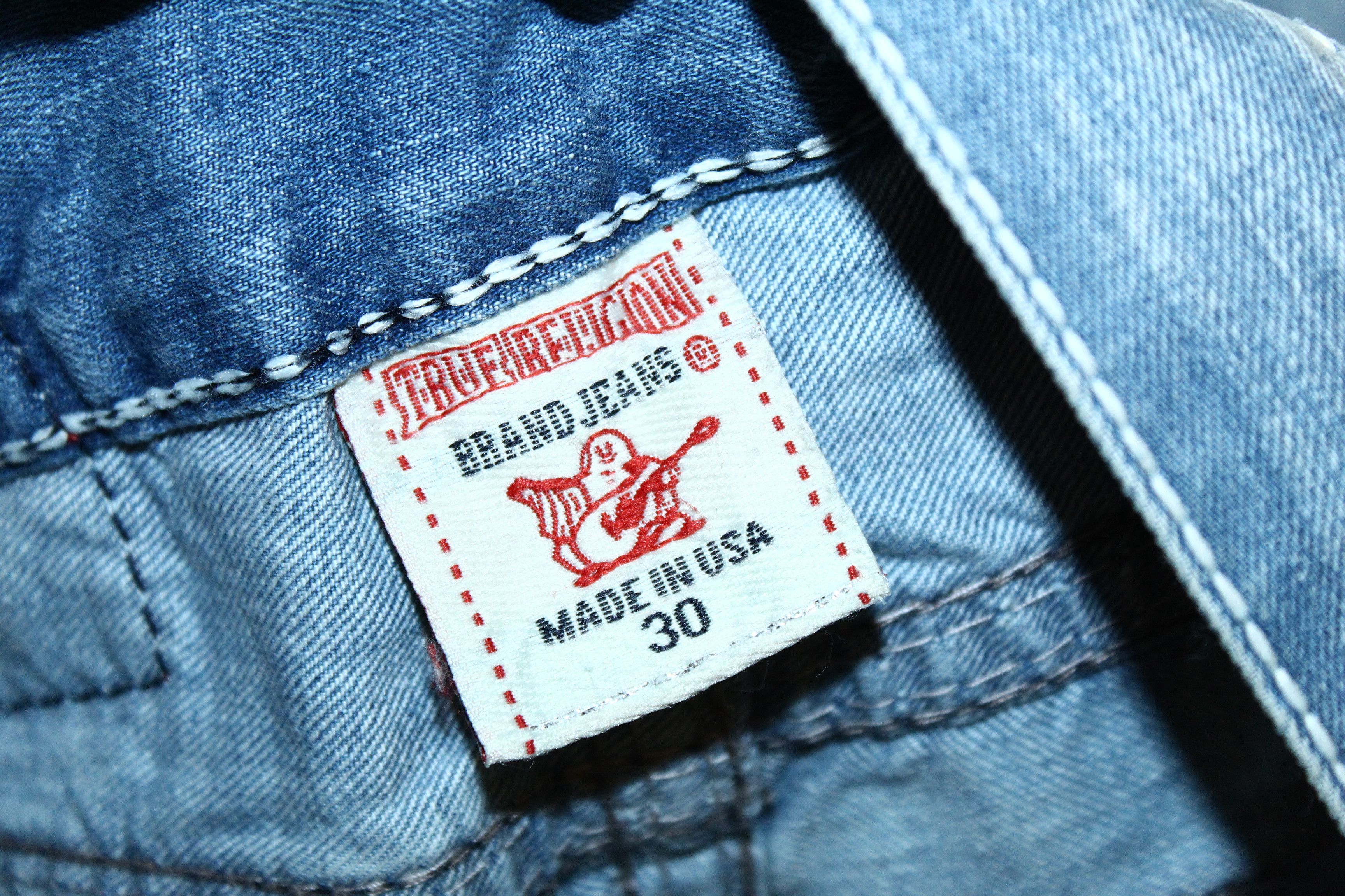 True Religion Vtg True Religion Blue Fading Denim Straight Leg Jeans Size US 30 / EU 46 - 6 Thumbnail
