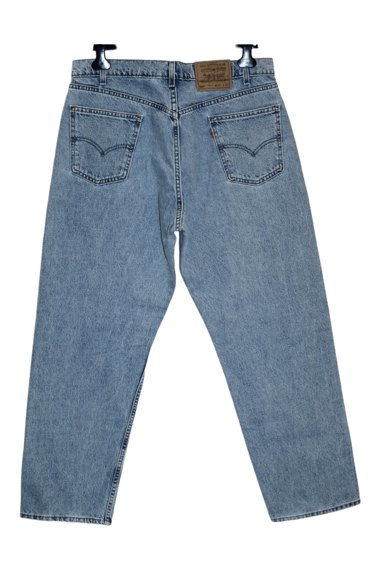 Levi's 90s Vtg Levi's 565 Orange Tab Stonewash Baggy Jeans Size US 36 / EU 52 - 2 Thumbnail