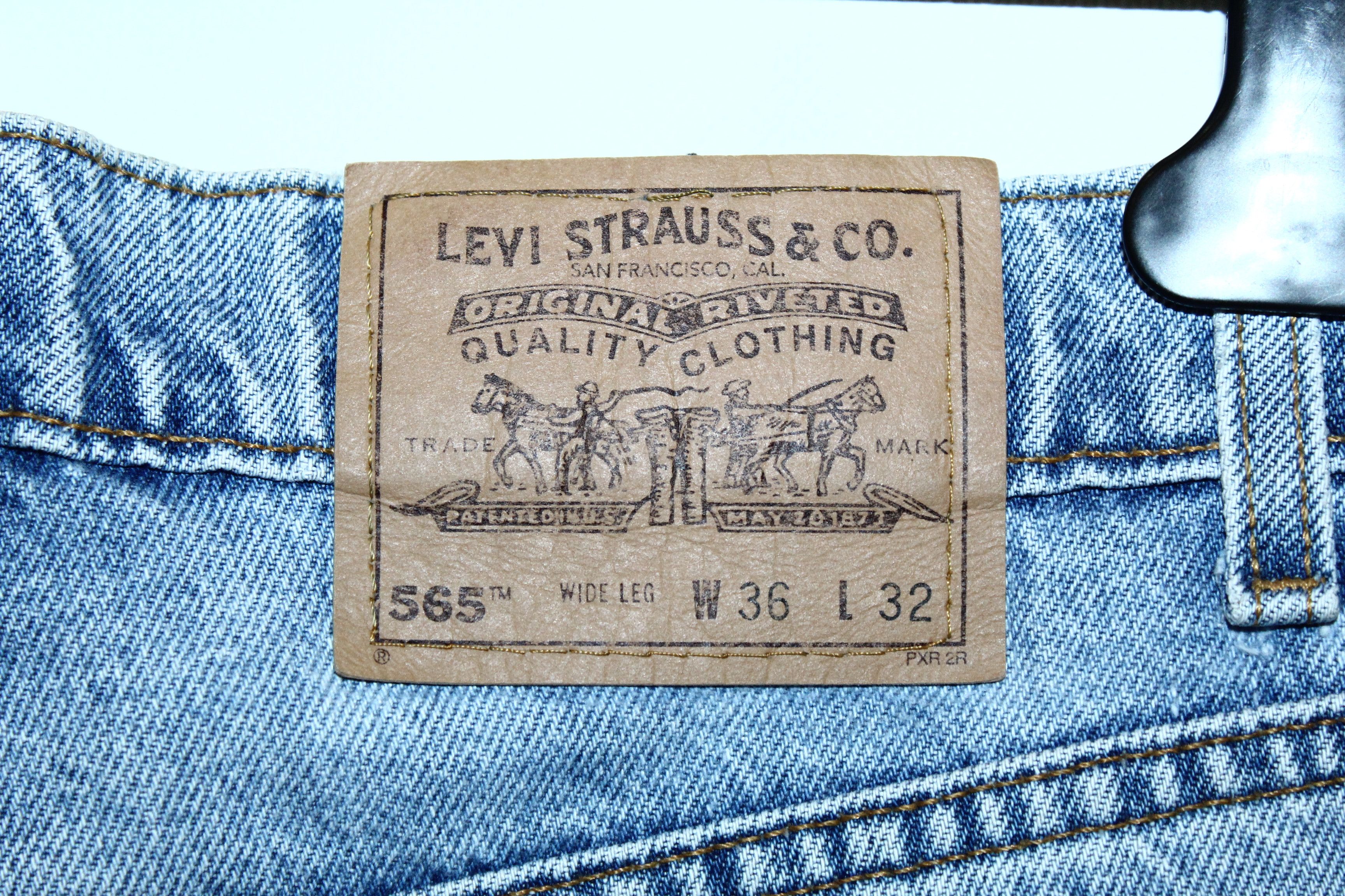 Levi's 90s Vtg Levi's 565 Orange Tab Stonewash Baggy Jeans Size US 36 / EU 52 - 4 Thumbnail