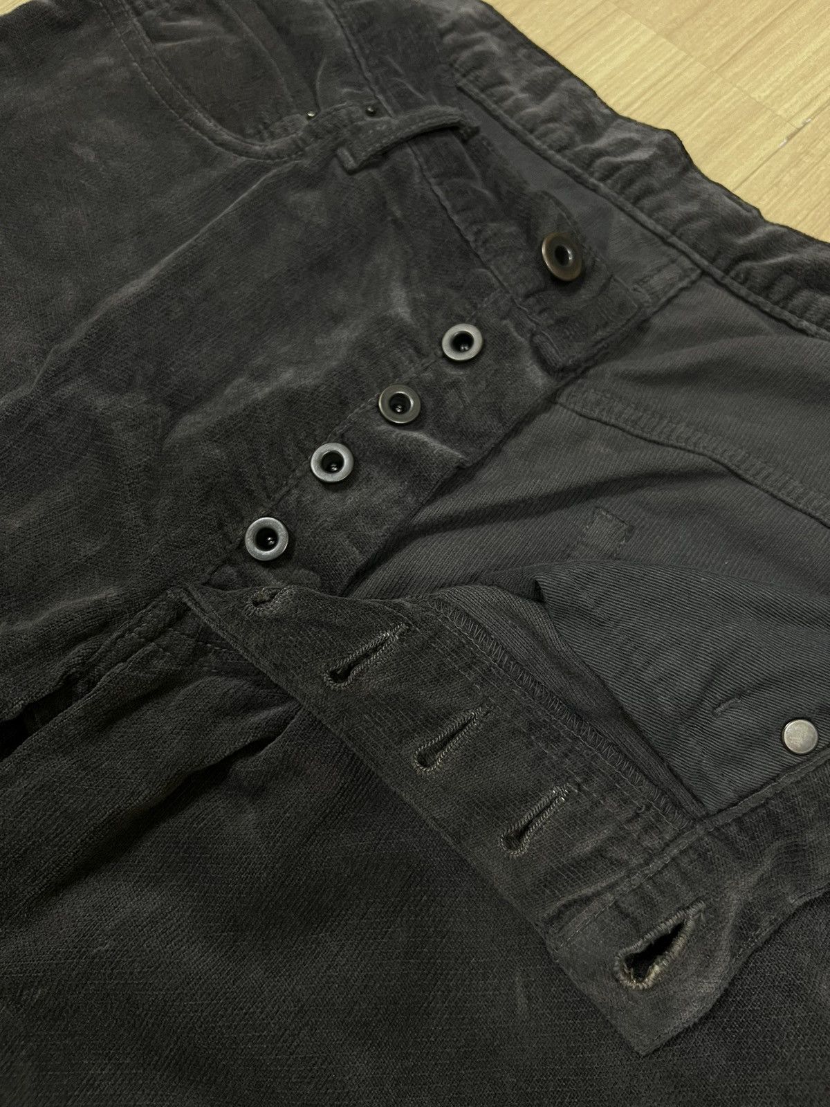 Kazuyuki Kumagai Attachment GRAIL🔥WJK 🇯🇵 Velvet Black J Curved Unstructured Pants Size US 32 / EU 48 - 2 Thumbnail